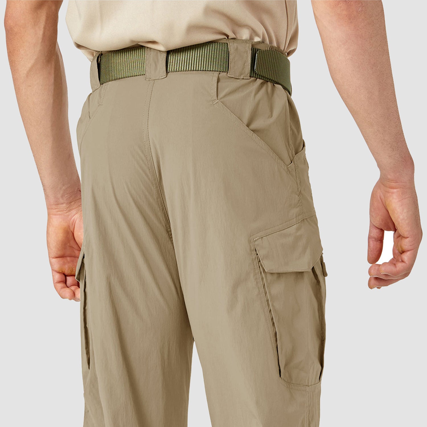 Men's Quick Dry Hiking Pants - 9 Pockets Cargo Trousers