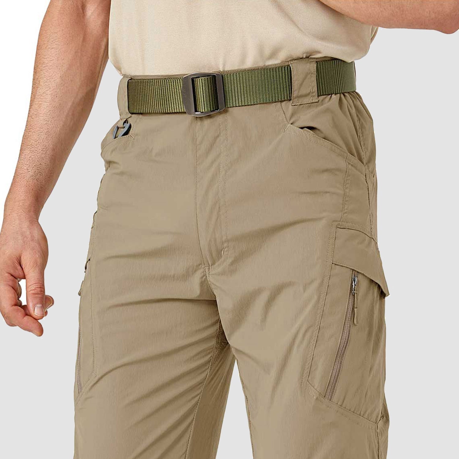 Men's Quick Dry Hiking Pants - 9 Pockets Cargo Trousers