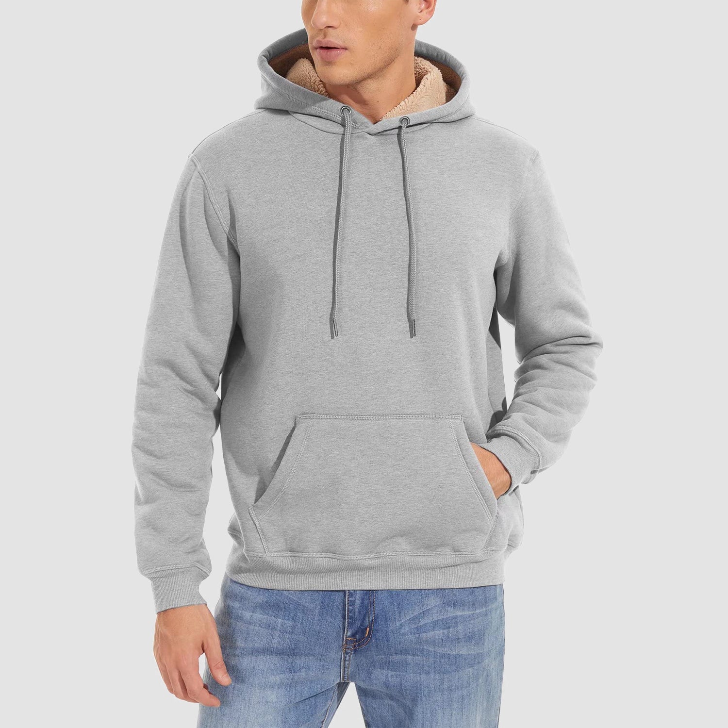 Men's Hoodie Sweater Fleece Pullover Hoodies Sweatshirt - veyora