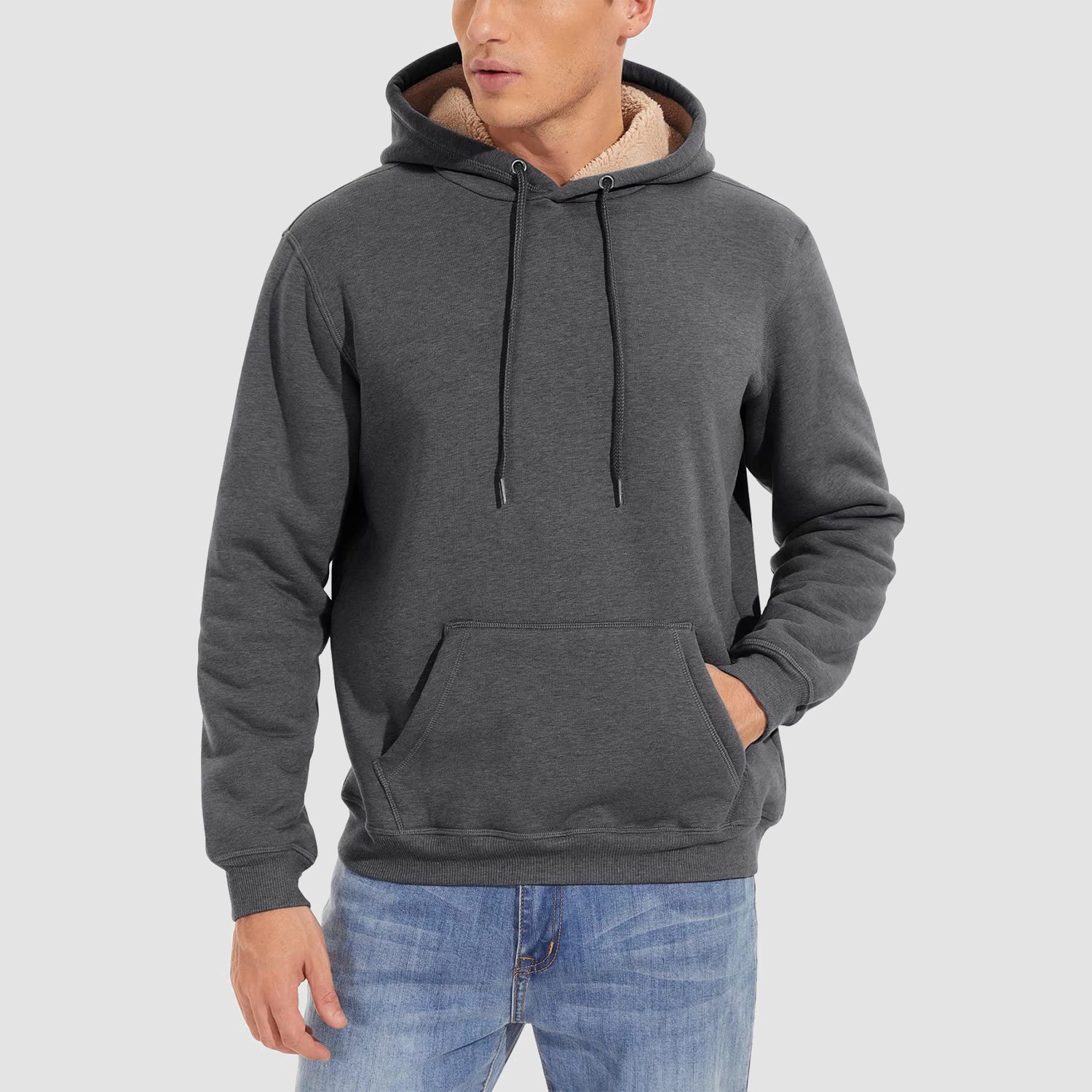 Men's Hoodie Sweater Fleece Pullover Hoodies Sweatshirt - veyora