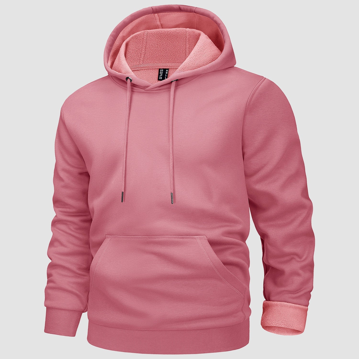 Cozy Men’s Fleece Lined Workout Hoodie with Kangaroo Pocket - veyora