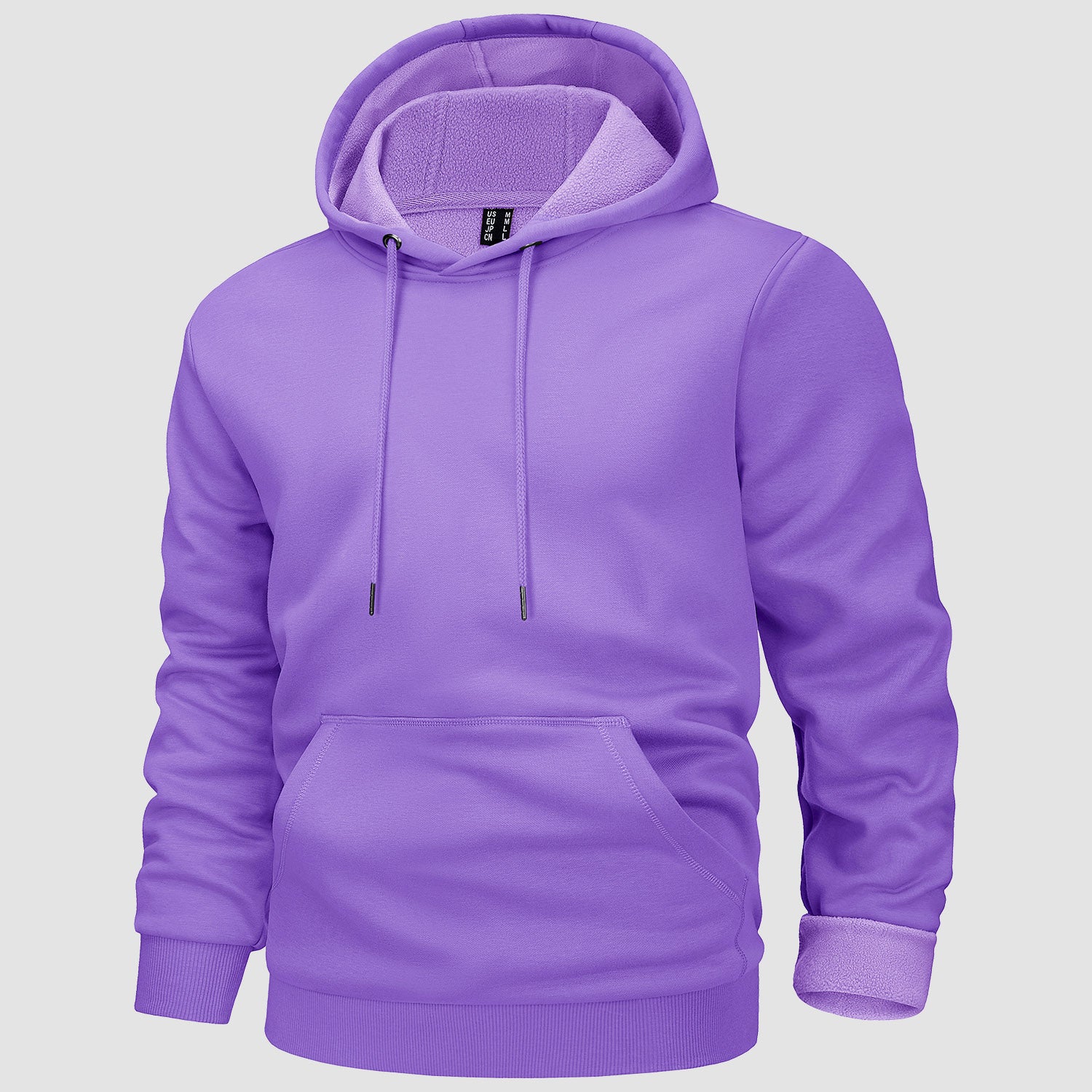 Cozy Men’s Fleece Lined Workout Hoodie with Kangaroo Pocket - veyora