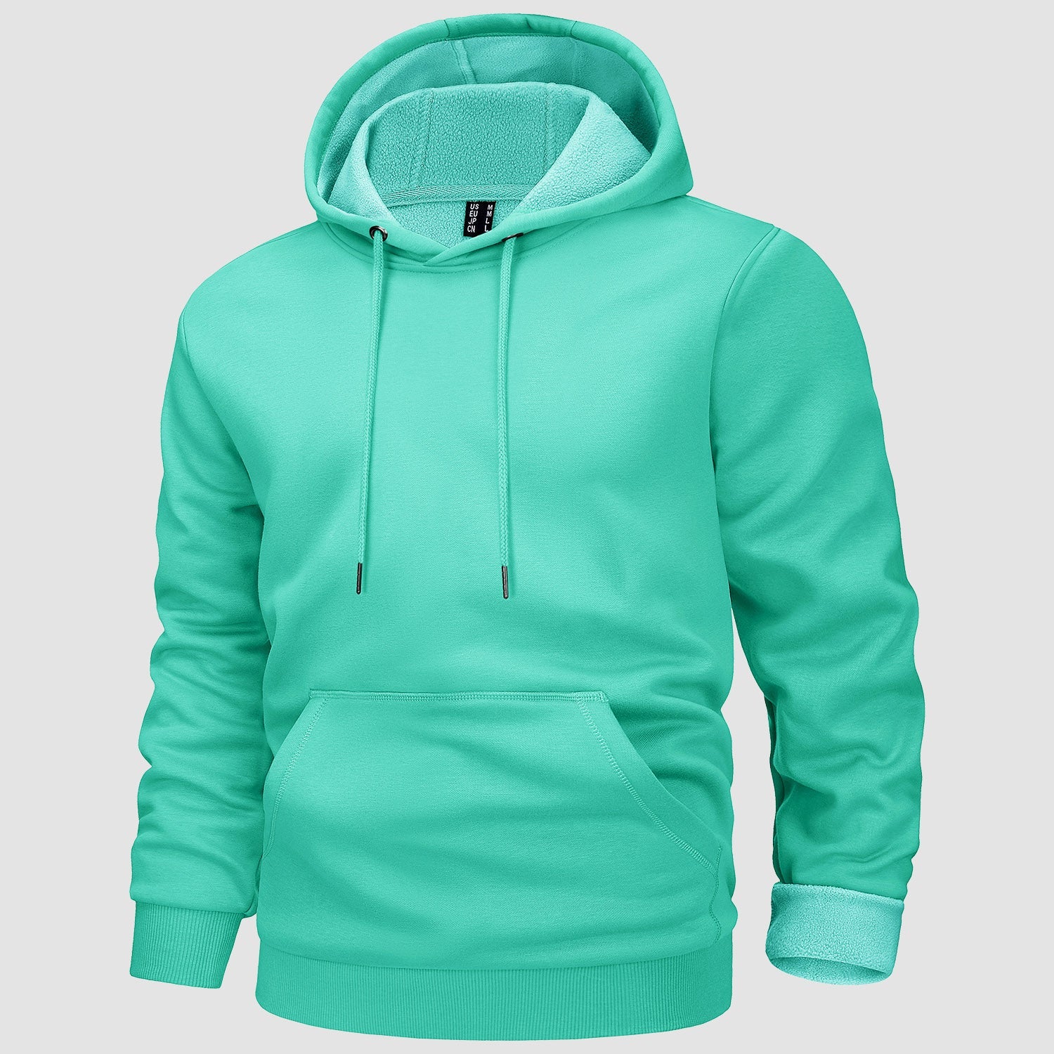 Cozy Men’s Fleece Lined Workout Hoodie with Kangaroo Pocket - veyora