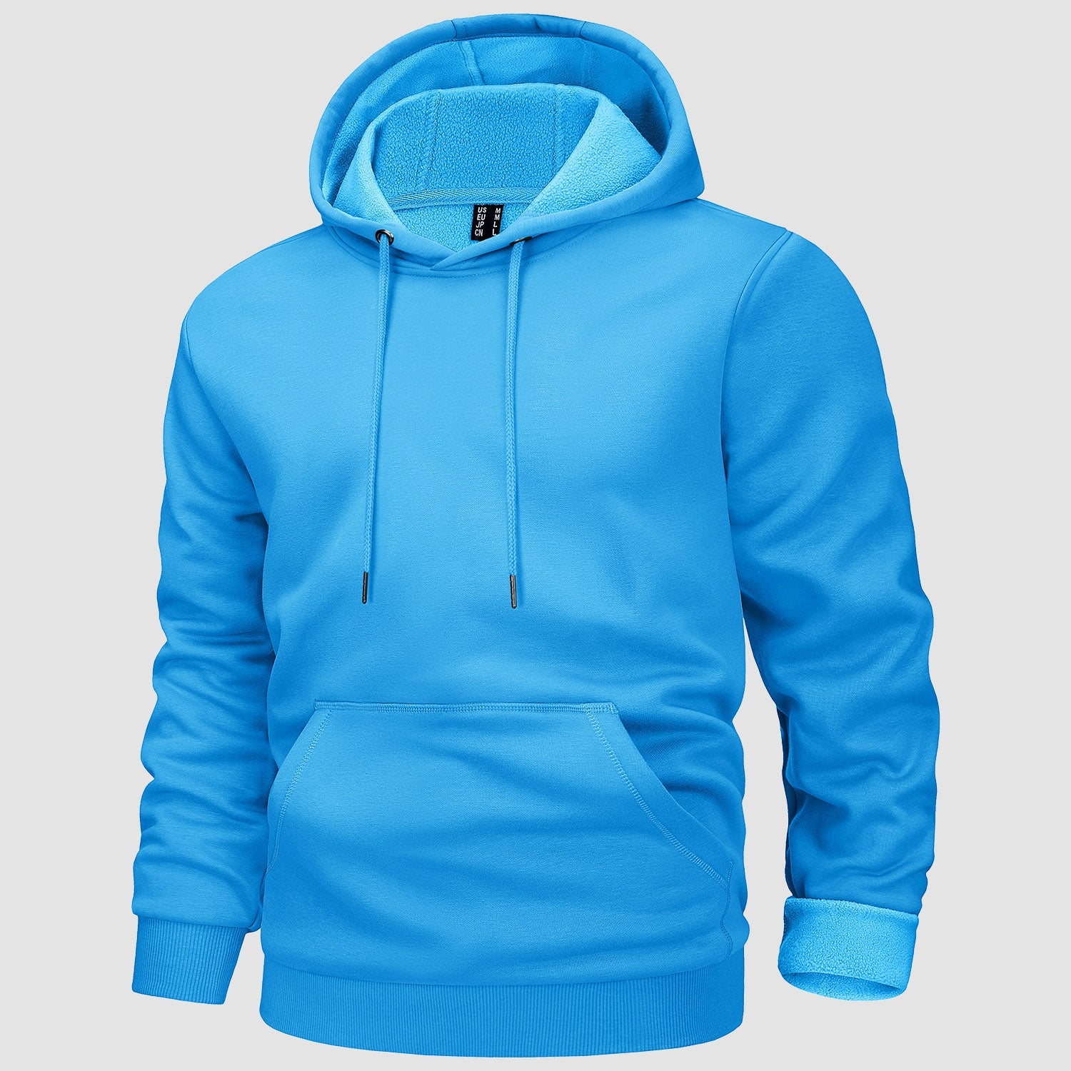 Cozy Men’s Fleece Lined Workout Hoodie with Kangaroo Pocket - veyora
