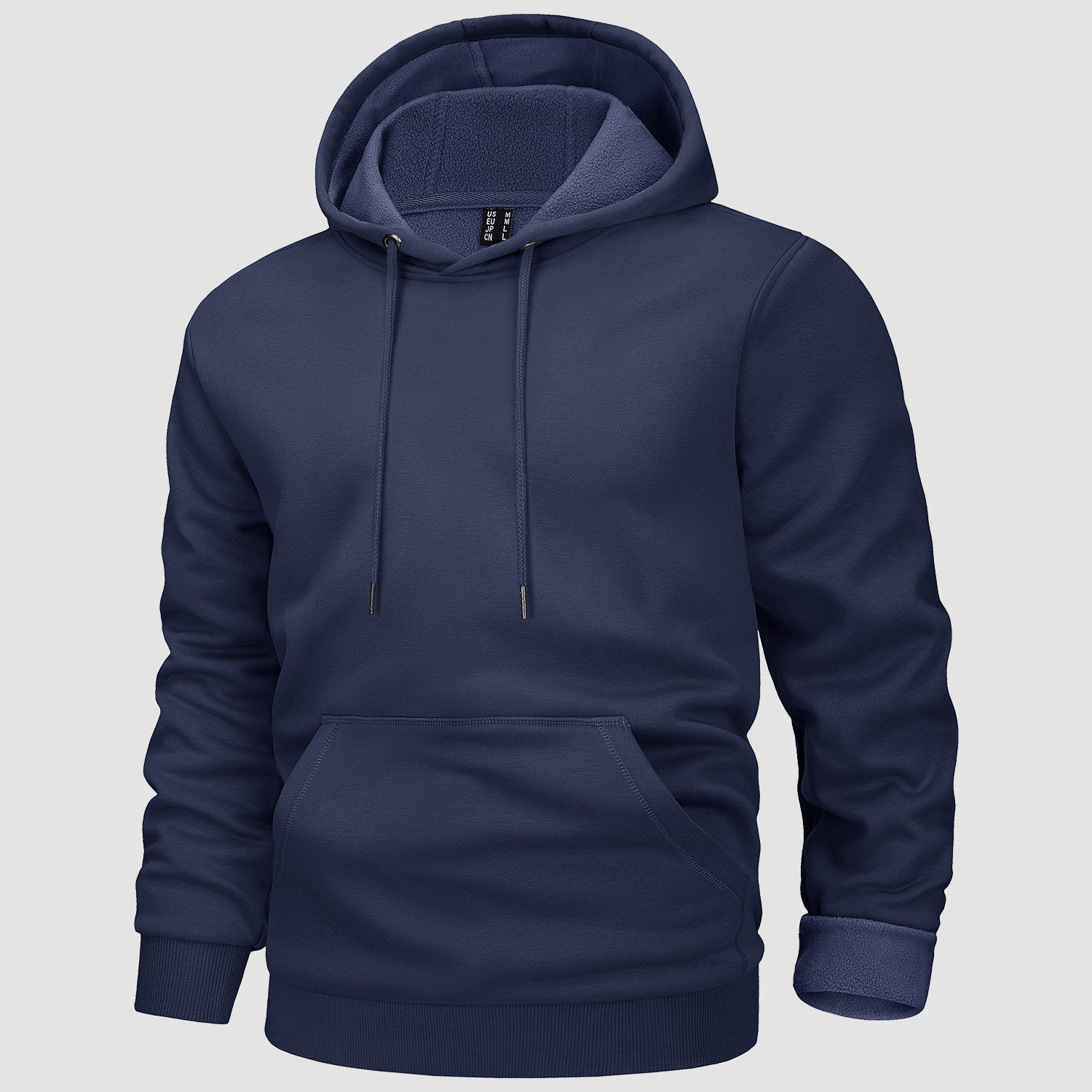 Cozy Men’s Fleece Lined Workout Hoodie with Kangaroo Pocket - veyora