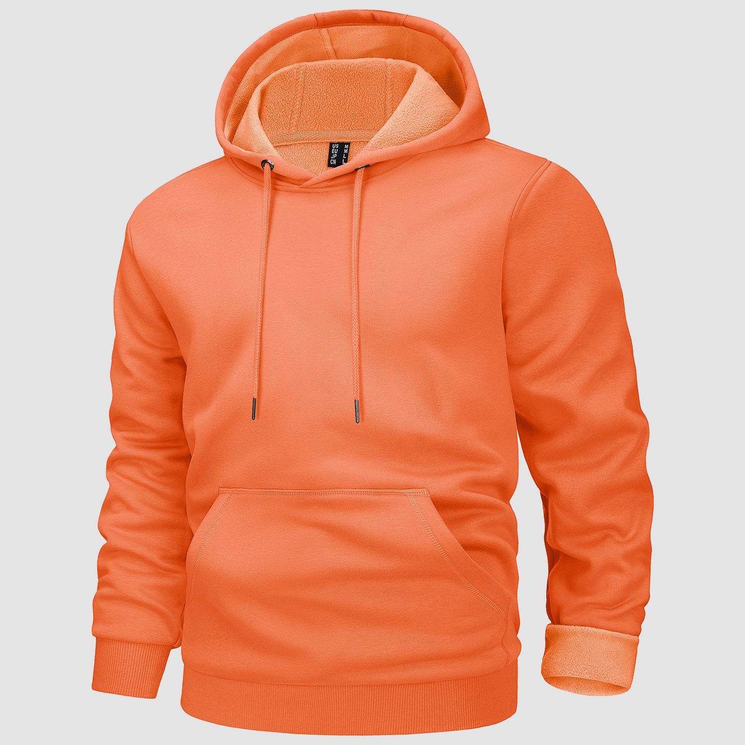 Cozy Men’s Fleece Lined Workout Hoodie with Kangaroo Pocket - veyora