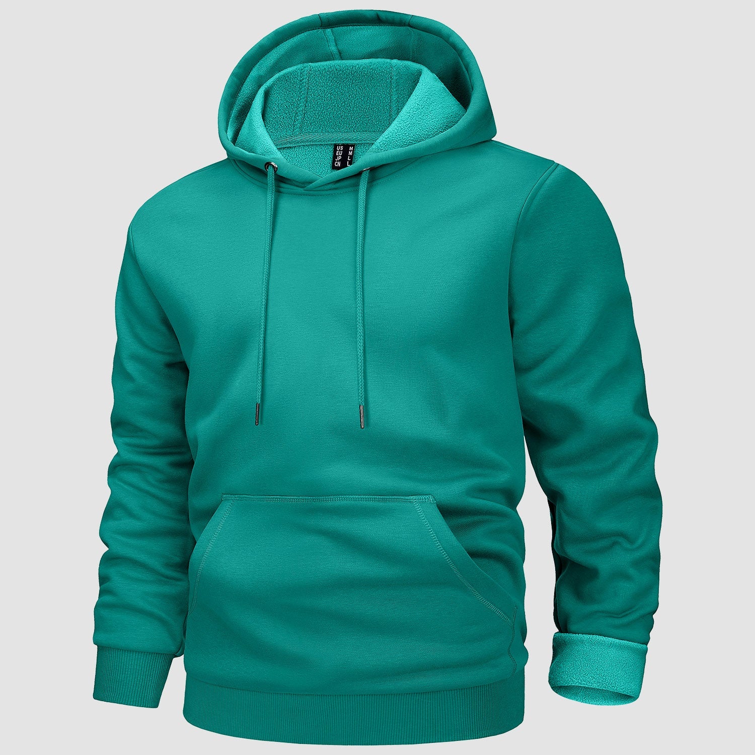 Cozy Men’s Fleece Lined Workout Hoodie with Kangaroo Pocket - veyora