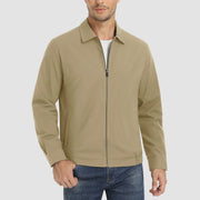 Men's Lightweight Jacket Casual Laydown Collar Jacket - veyora