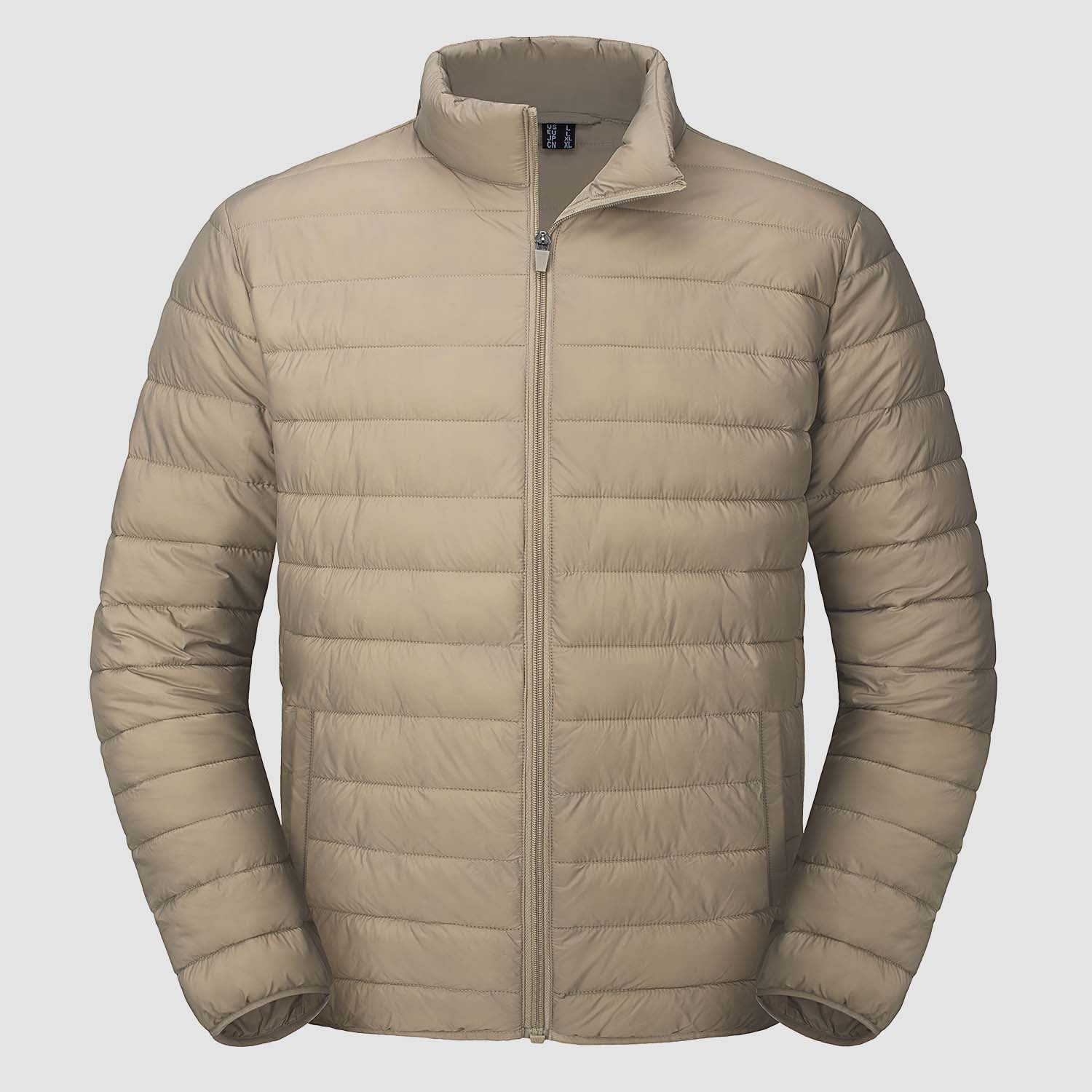 Men's Lightweight Puffer Jacket – Water - Repellent Winter Coat - veyora
