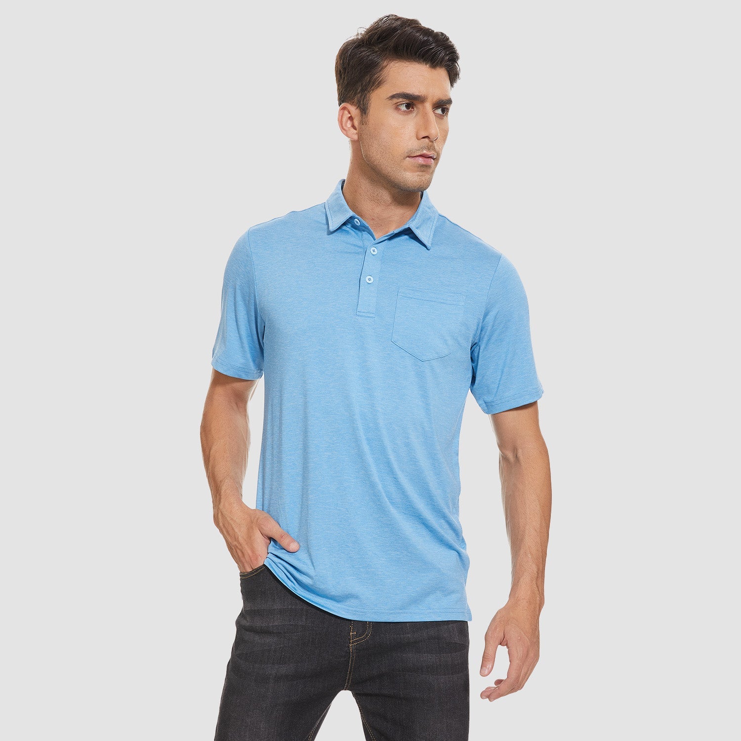 Men's Quick - Dry Polo Shirt - Performance Golf & Casual - veyora