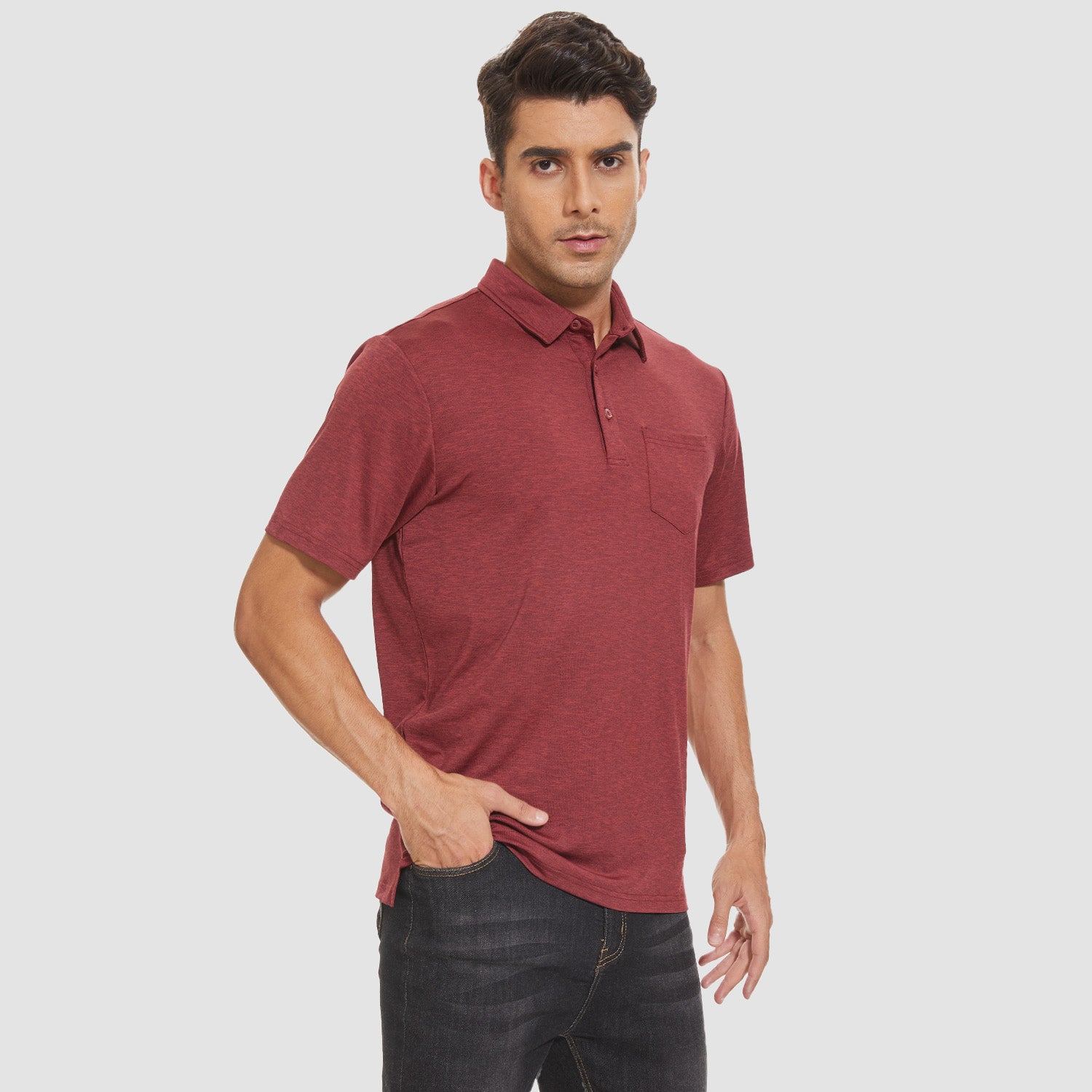 Men's Quick - Dry Polo Shirt - Performance Golf & Casual - veyora