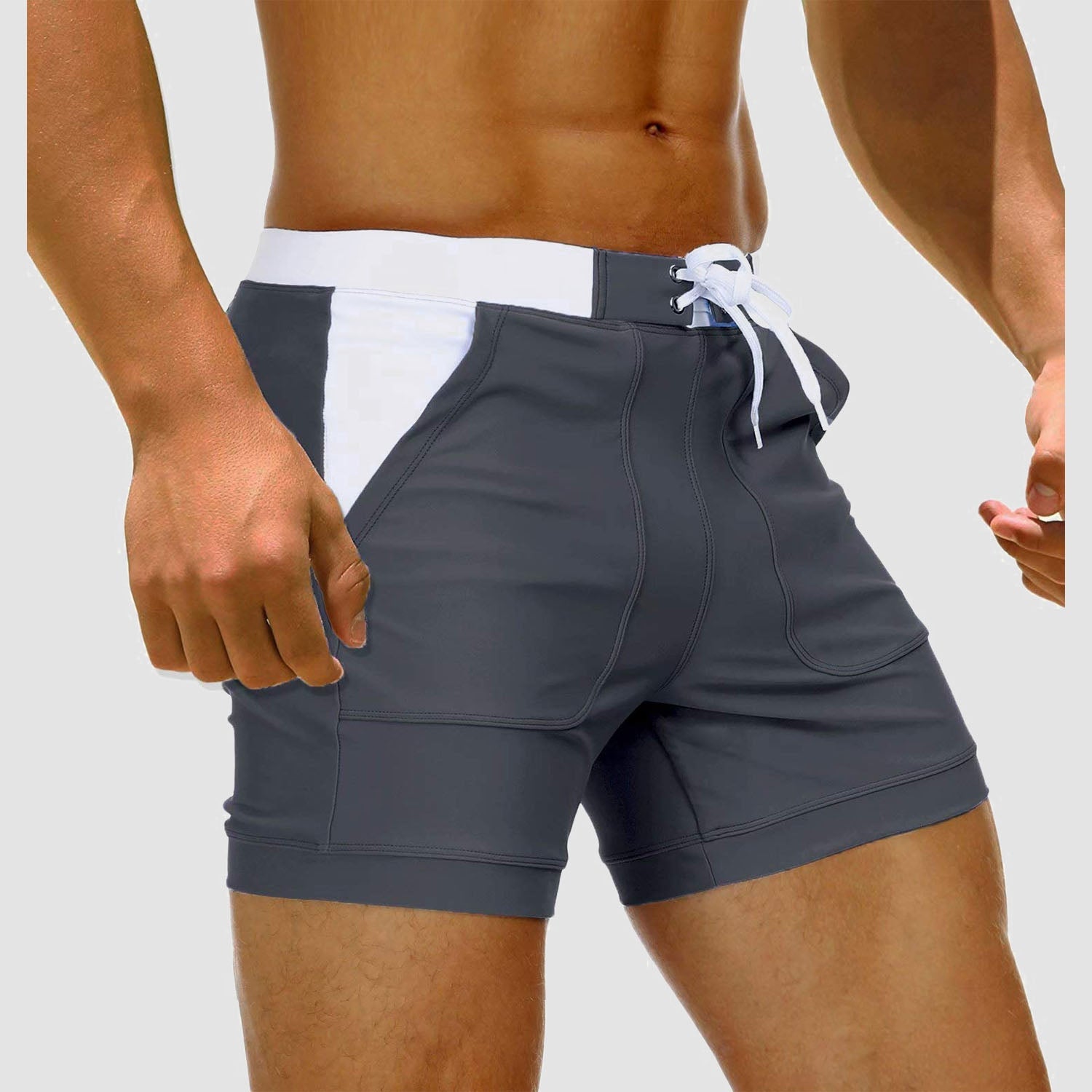 Men's Swim Trunks with Pockets - veyora