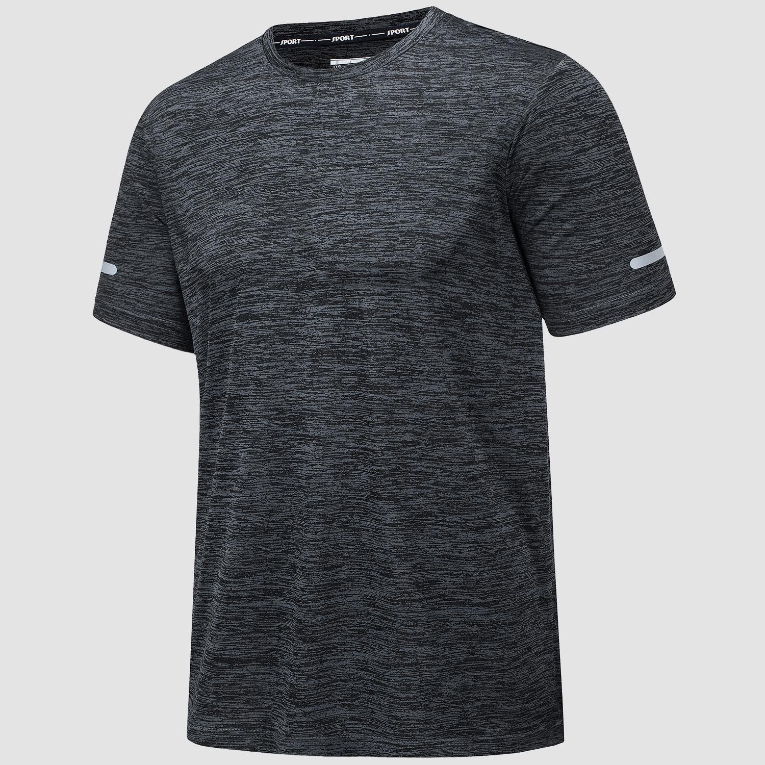 Men's Tag-Free Quick-Dry Athletic Running T-Shirt