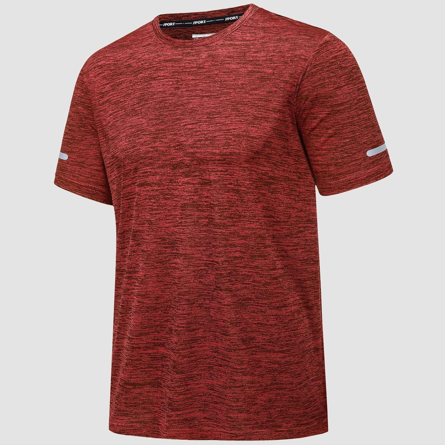 Men's Tag-Free Quick-Dry Athletic Running T-Shirt