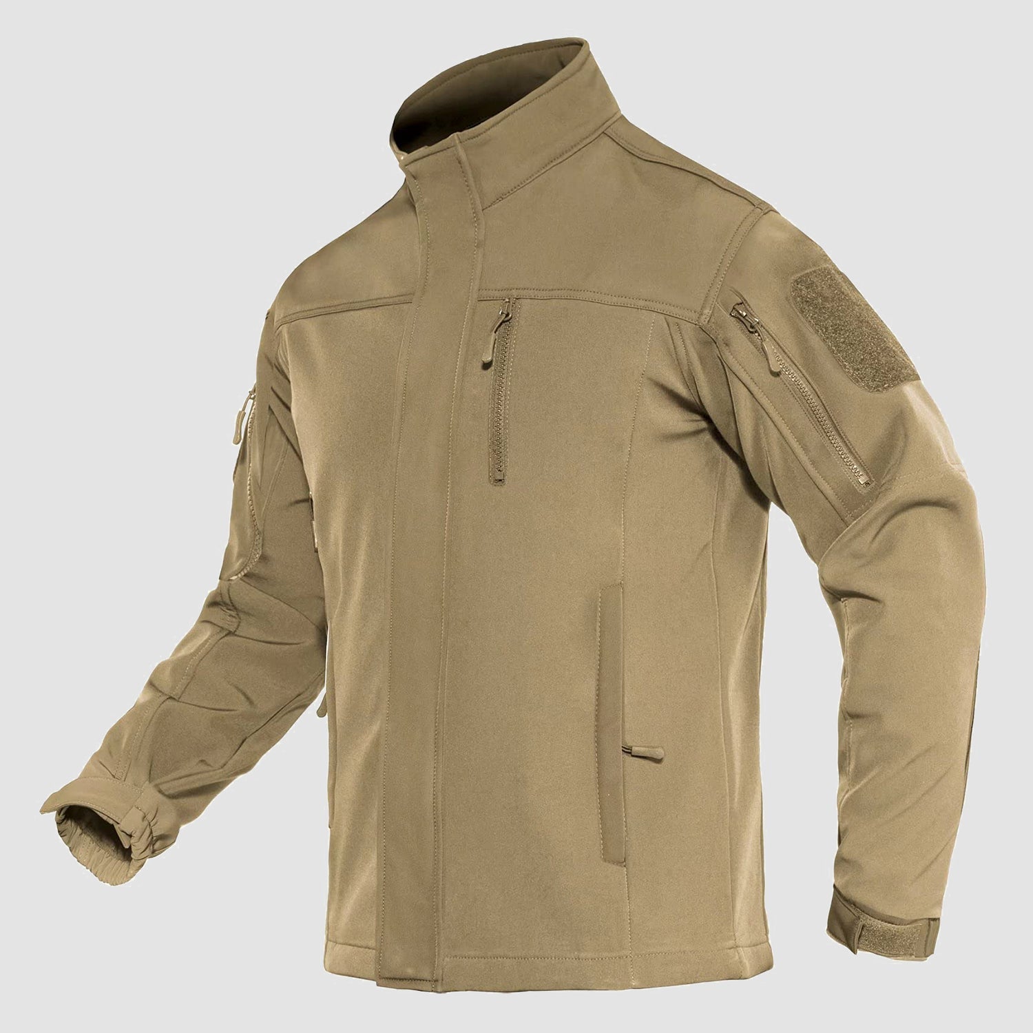 Men's Softshell Tactical Jacket with Fleece Lining - veyora