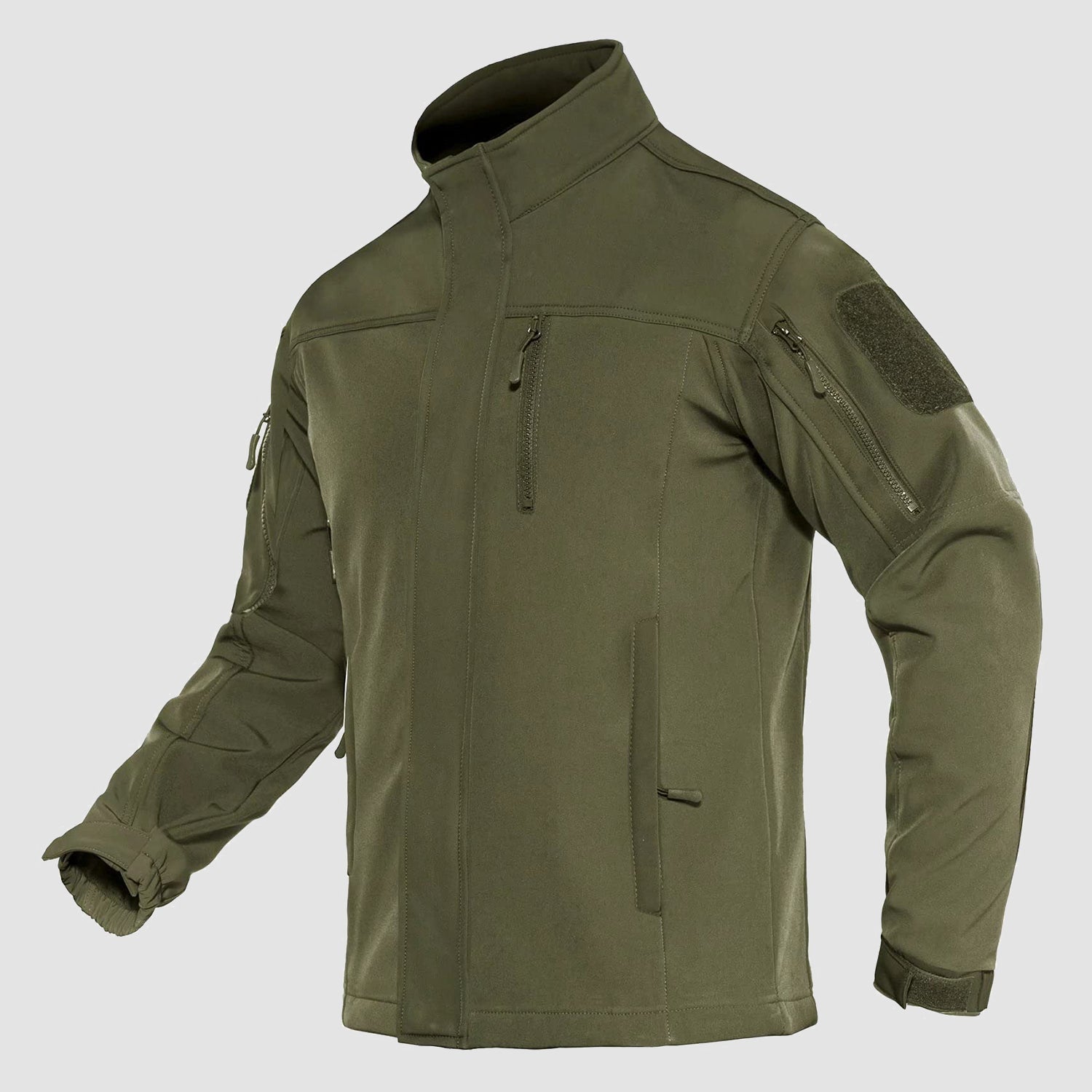 Men's Softshell Tactical Jacket with Fleece Lining - veyora