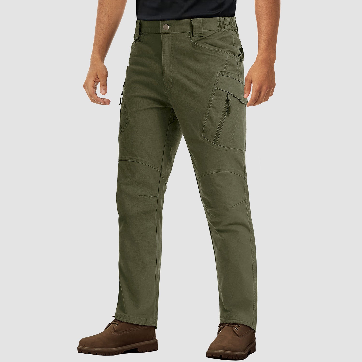 Men's Rip-Stop Tactical Cargo Pants - 9 Pockets, Lightweight