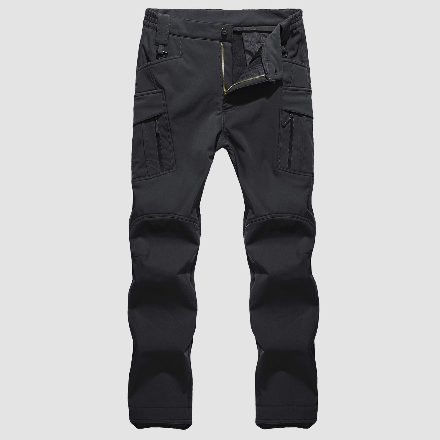 Men's Tactical Pants, 9 Pockets, Fleece Lined, Water Repellent
