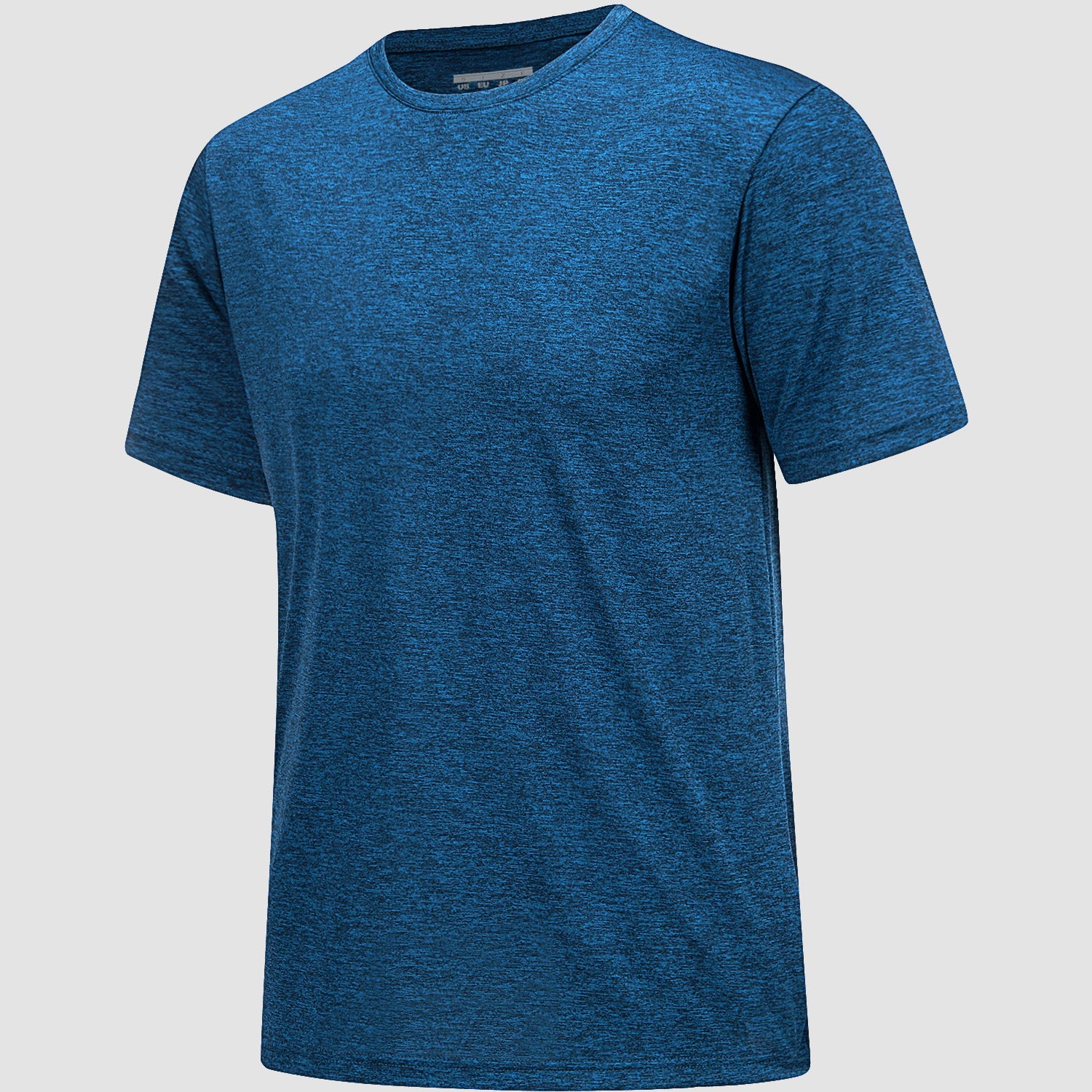 Men's Tag-Free Moisture-Wicking Athletic Fitness T-Shirt