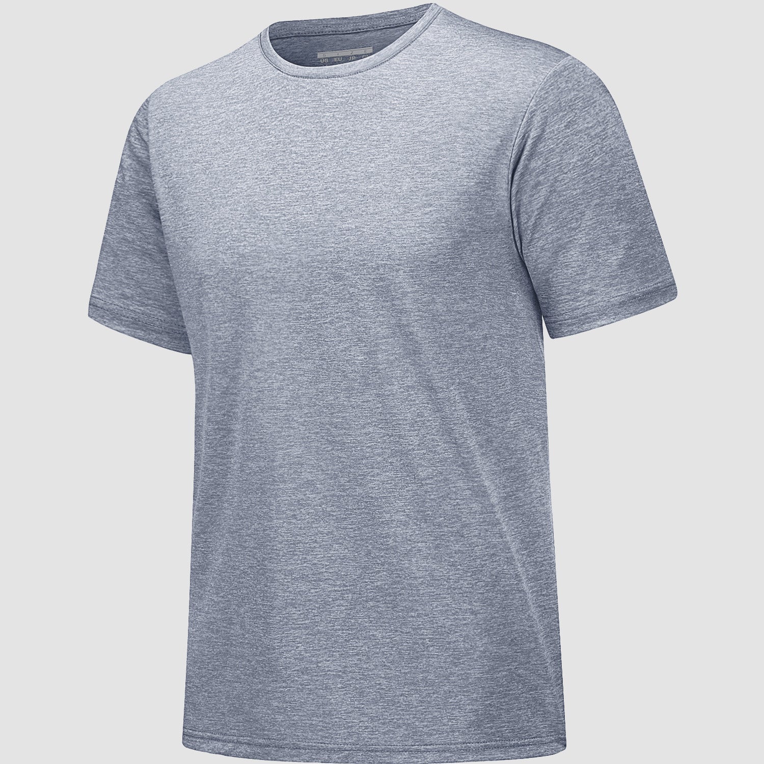 Men's Tag-Free Moisture-Wicking Athletic Fitness T-Shirt