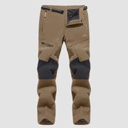 Men's Fleece - Lined Ski Pants - Water - Resistant, 4 Zip Pockets - veyora