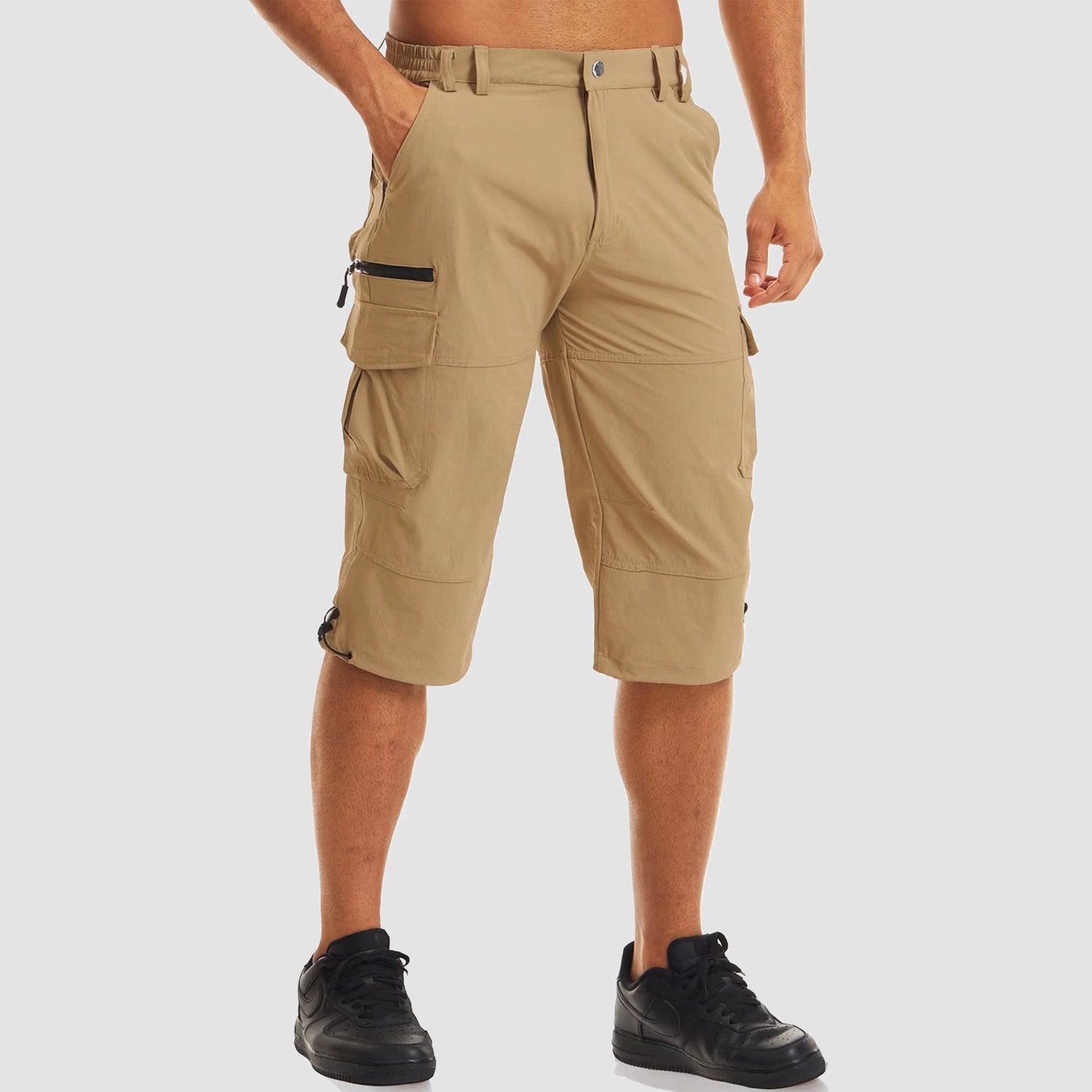 Men's 3/4 Capri Quick Dry Sports Shorts - veyora