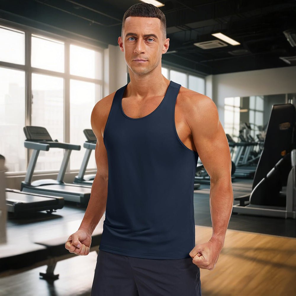 Men's Quick Dry UPF 80+ Athletic Y - Back Summer Tank - veyora