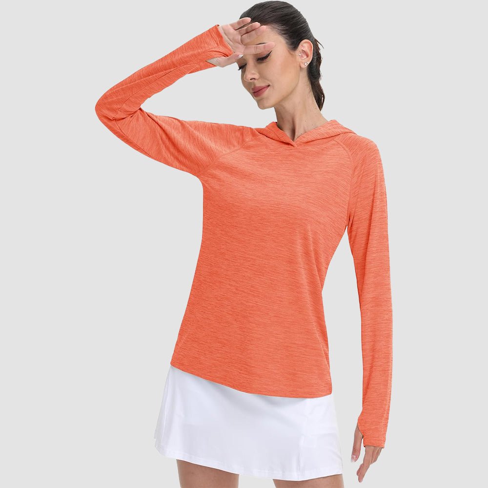 Women's Mint Hoodie UPF 50+ Sun Protection Shirt with Thumb Hole - veyora