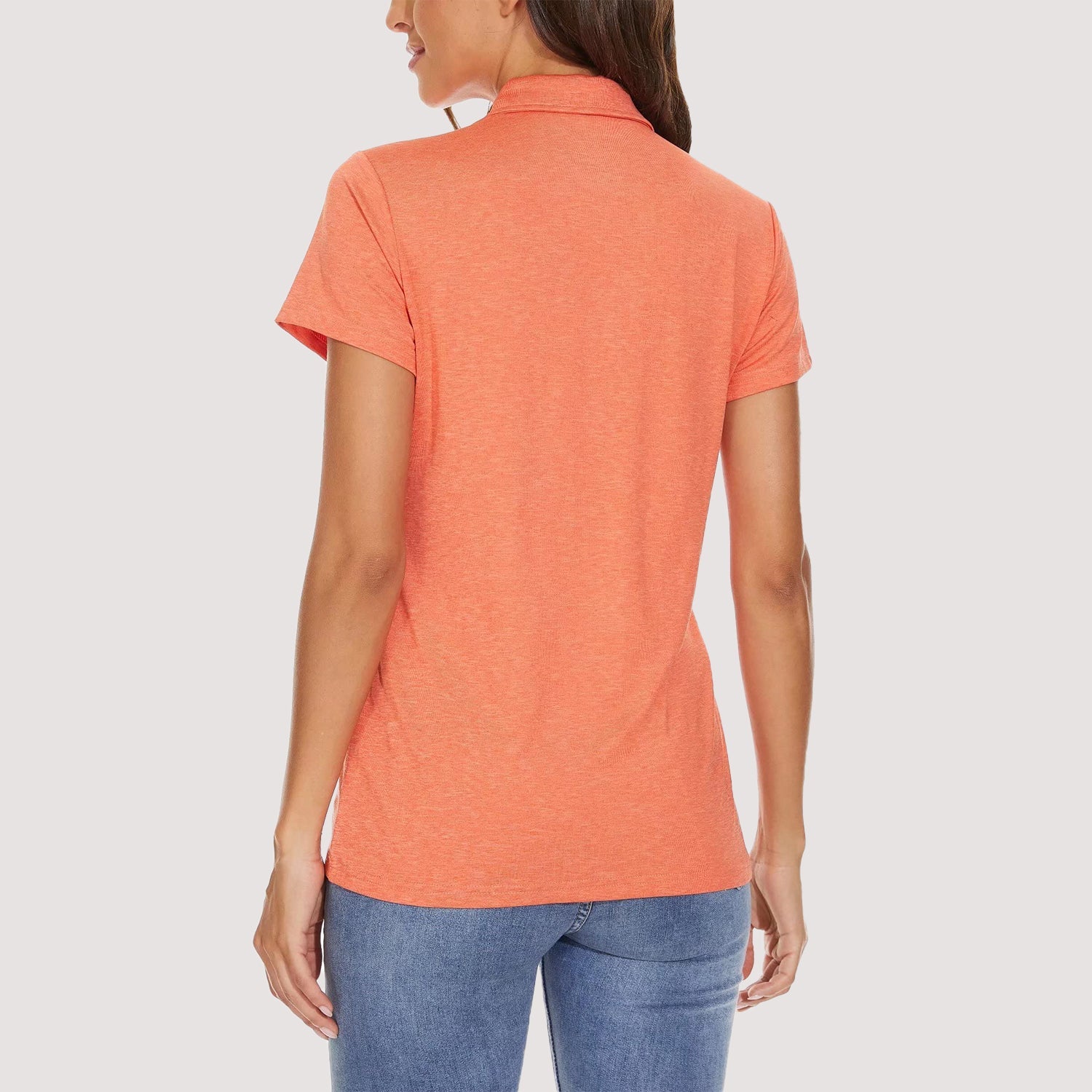 Women's Moisture-Wicking 4-Button Polo T-Shirt