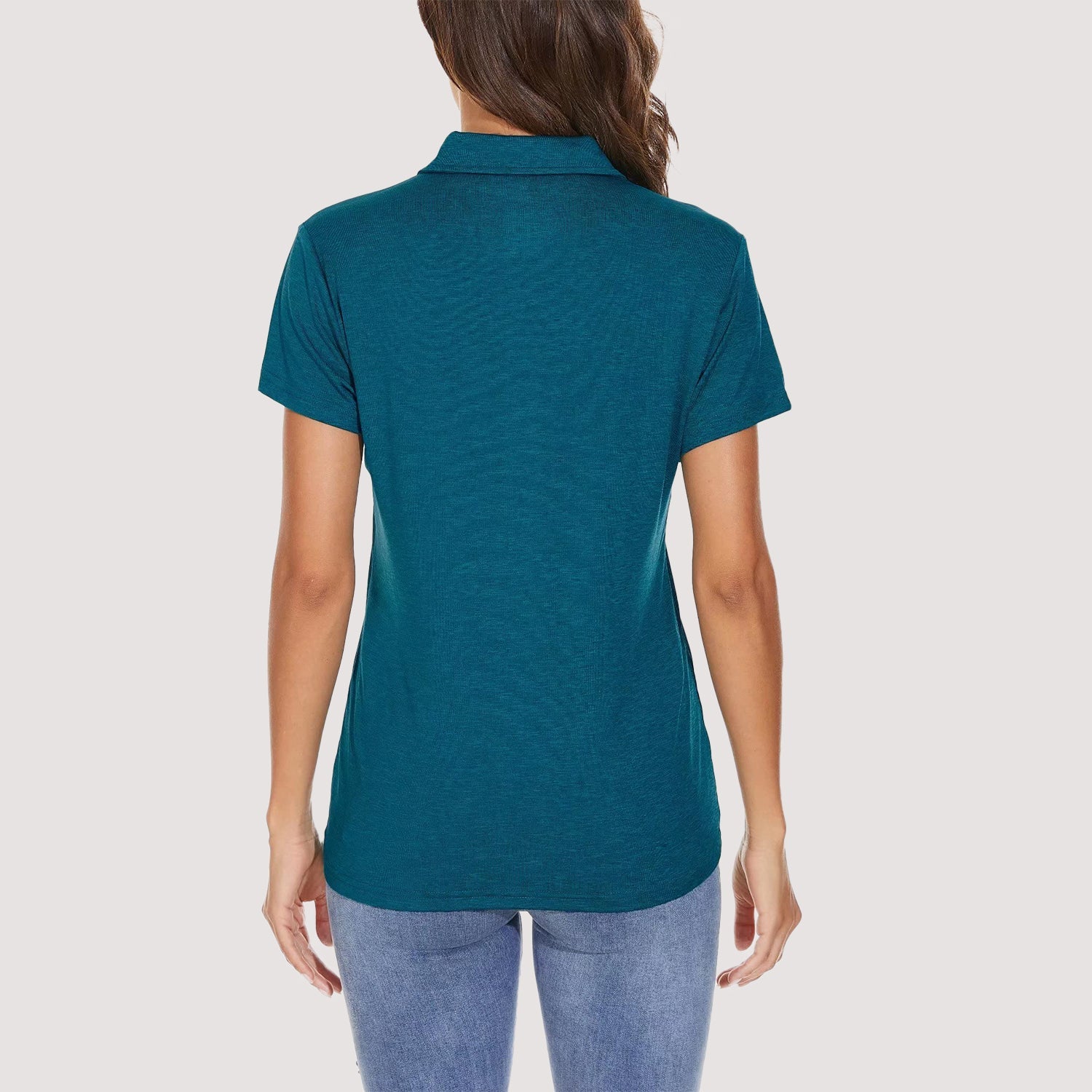 Women's Moisture-Wicking 4-Button Polo T-Shirt