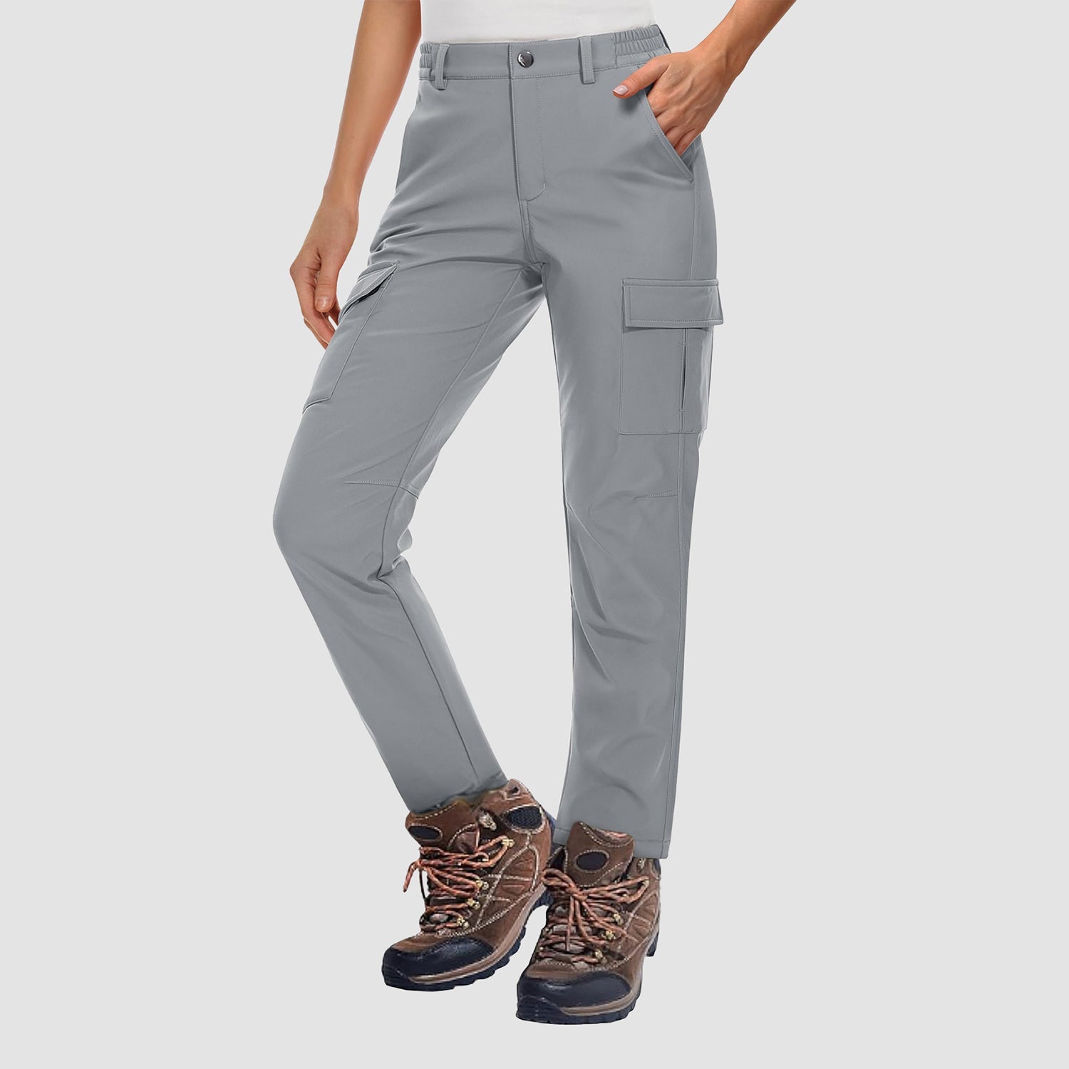 Women's Hiking Pants - Fleece - Lined & Water - Resistant - veyora