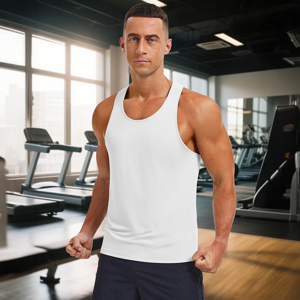 Men's Quick Dry UPF 80+ Athletic Y - Back Summer Tank - veyora