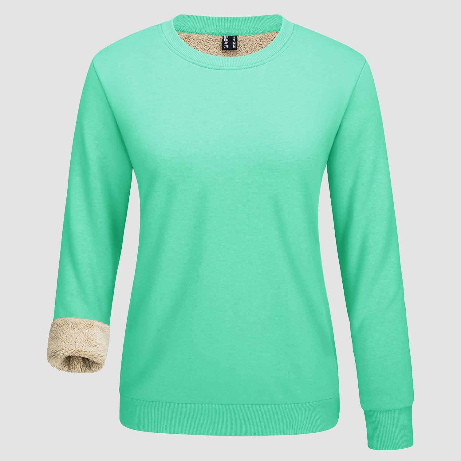 Women's Fleece Sweatshirt - Crewneck, Winter Warm & Cozy