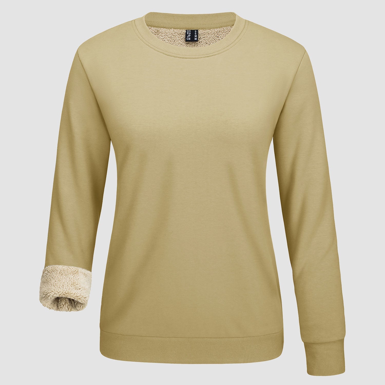 Women's Fleece Sweatshirt - Crewneck, Winter Warm & Cozy - veyora