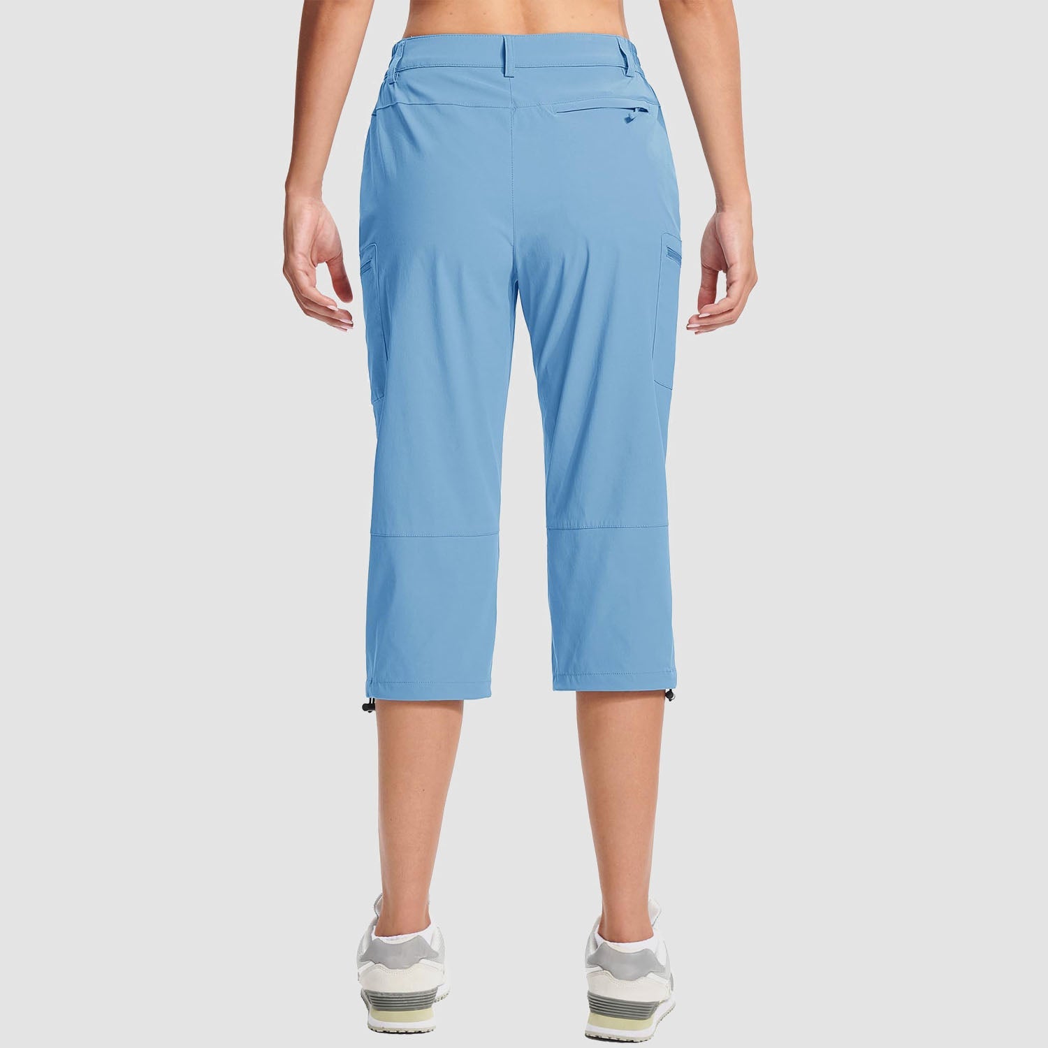 Women's Lightweight Water-Resistant Hiking Capris with 5 Pockets