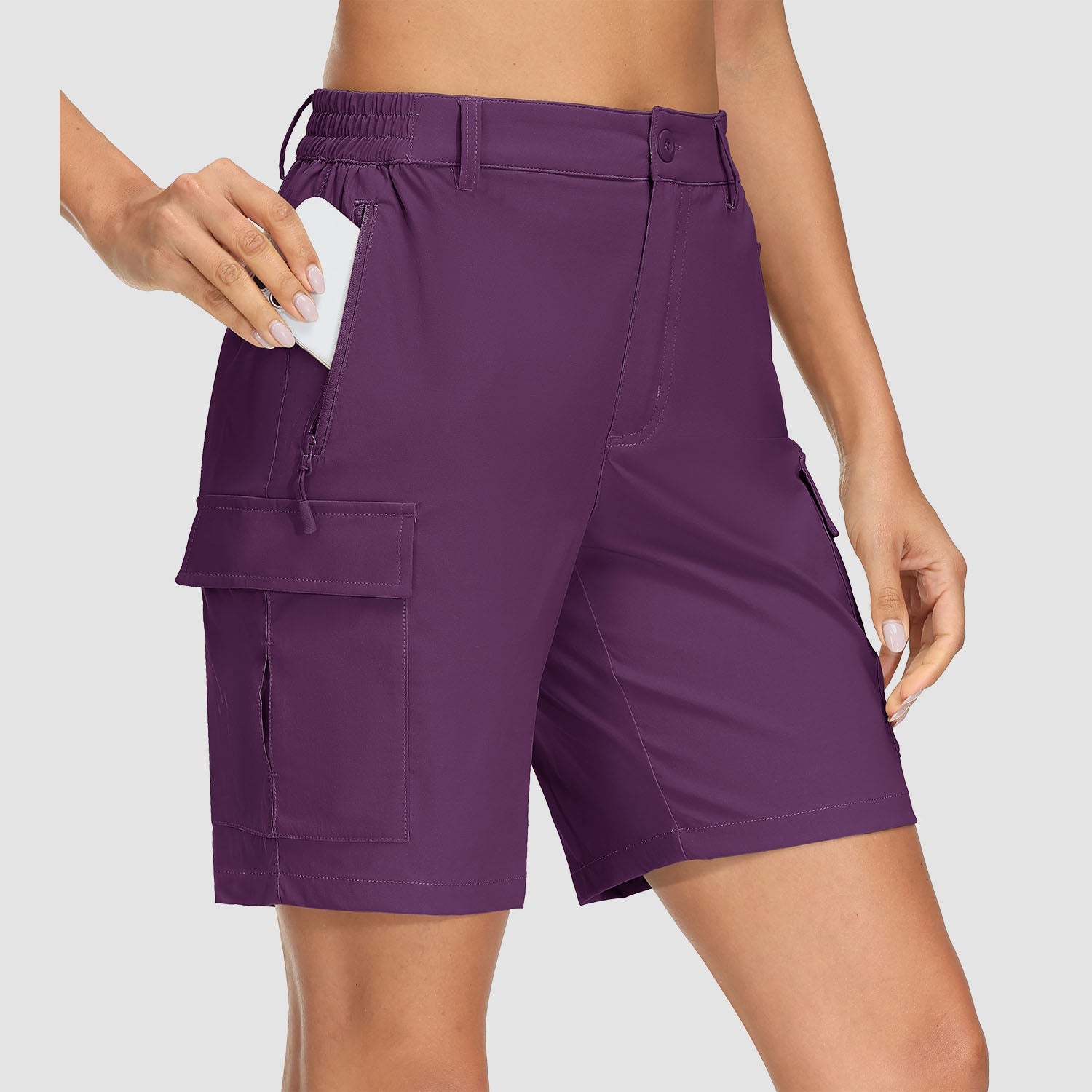 Women's Quick Dry Cargo Shorts - 5-Pocket & Ripstop