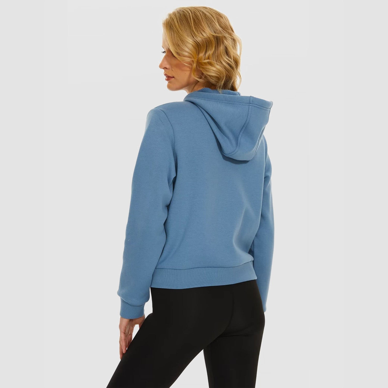 Women's Bomber Hoodie - Fleece-Lined & Full Zip Winter