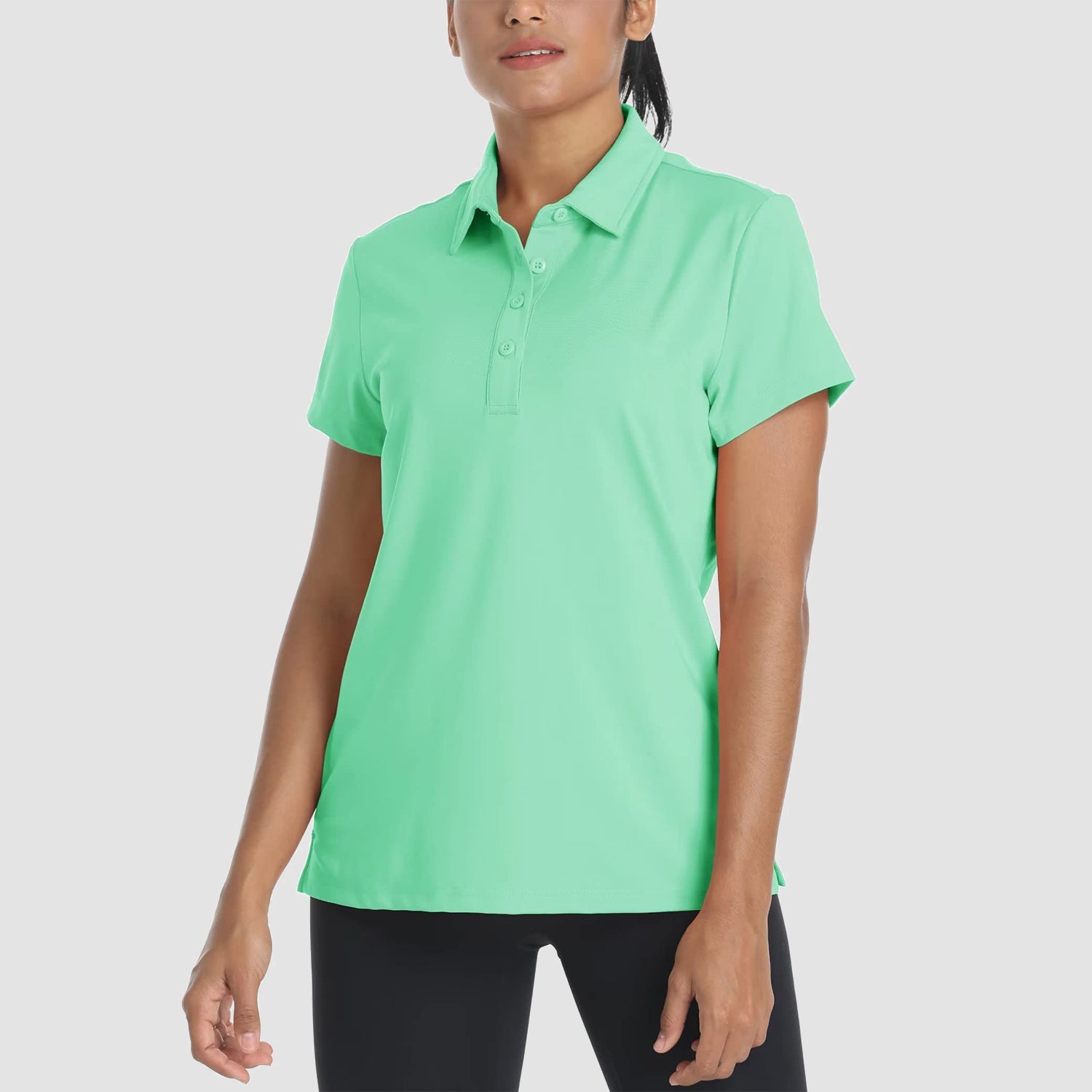 Women's Quick-Dry Polo Shirt - Casual & Golf Short Sleeve