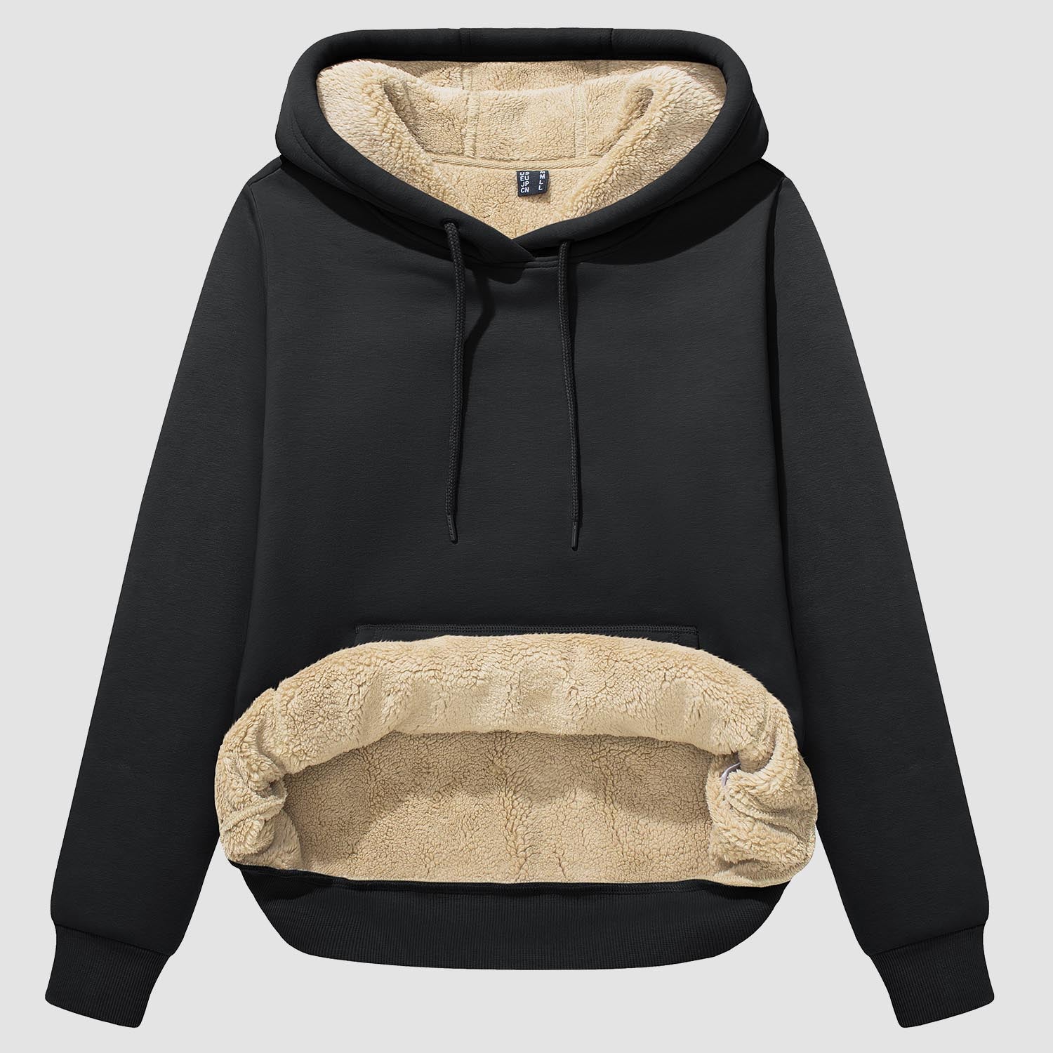 Women's Sherpa Hoodie - Fleece Lined & Kangaroo Pocket