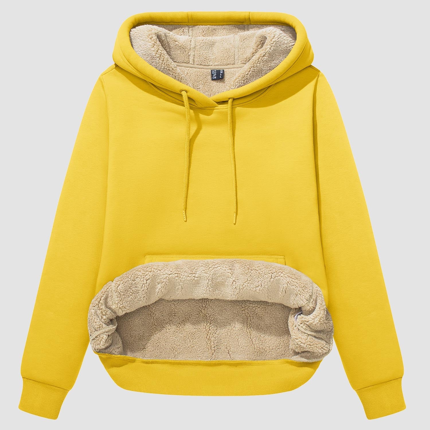 Women's Sherpa Hoodie - Fleece Lined & Kangaroo Pocket