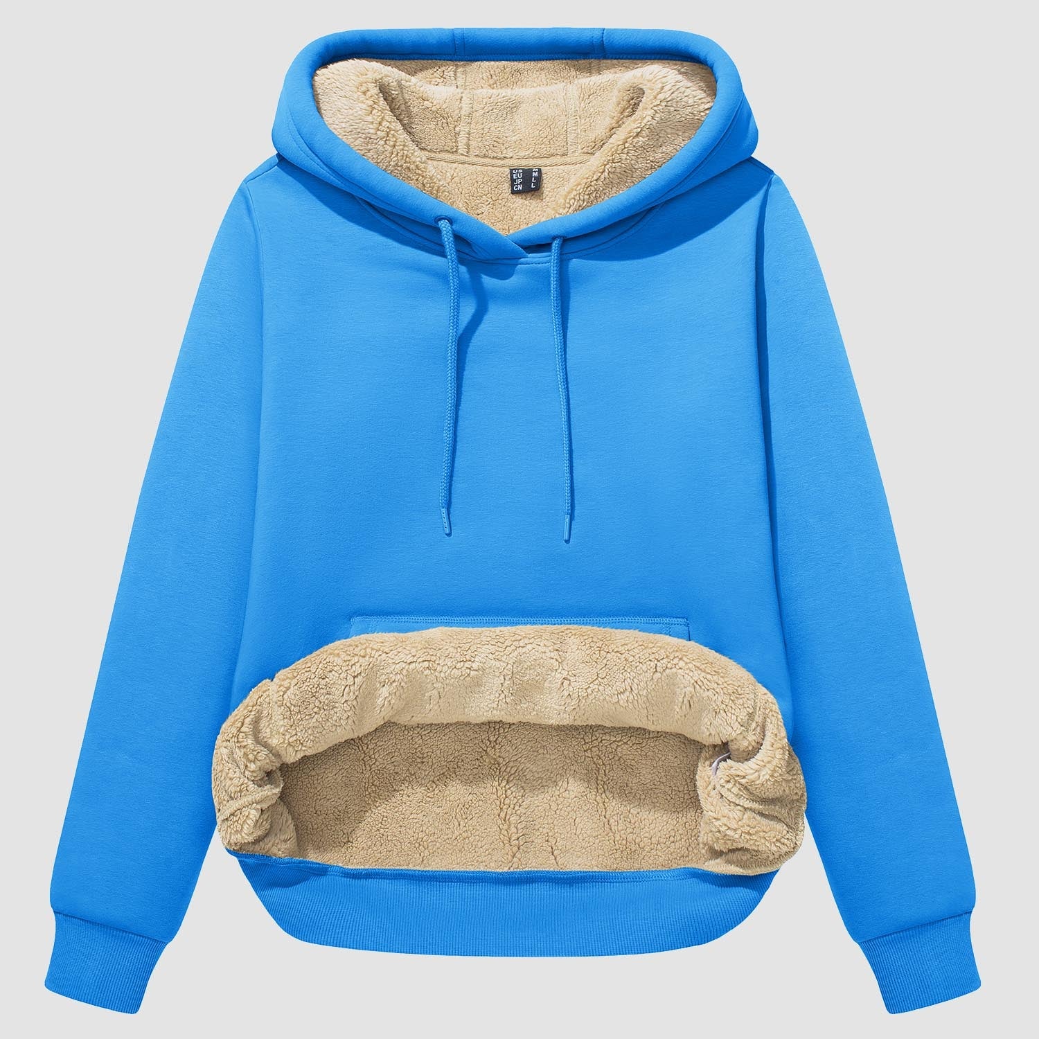 Women's Sherpa Hoodie - Fleece Lined & Kangaroo Pocket