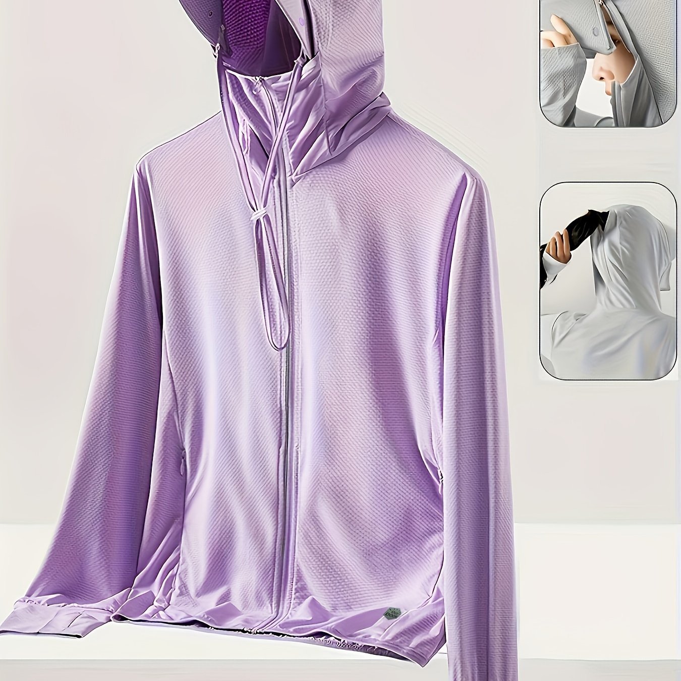 Women'S Lightweight Sun Protection Hooded Jacket - Breathable, Quick - Dry Outerwear with UV Protection, Adjustable Zip - Up for Hiking & Outdoor Activities, Hooded Jacket - veyora