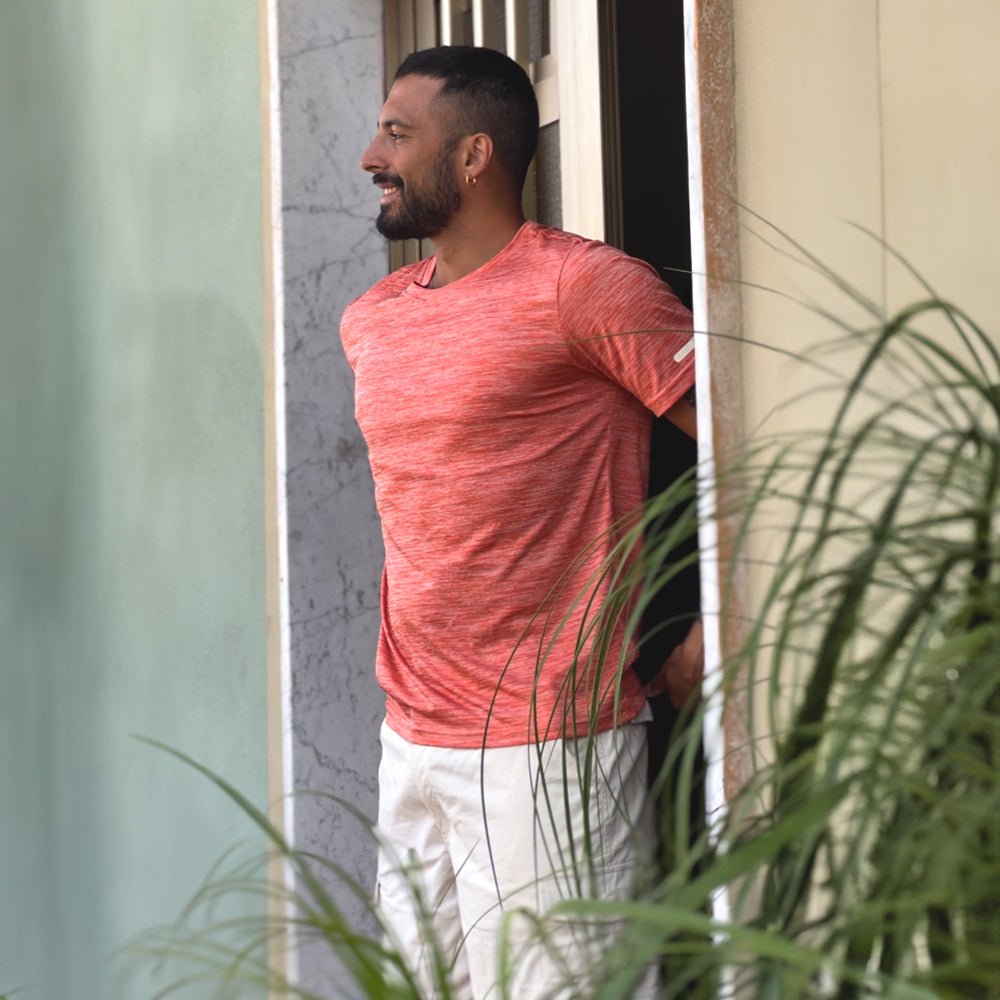 Men's Tag-Free Quick-Dry Athletic Running T-Shirt