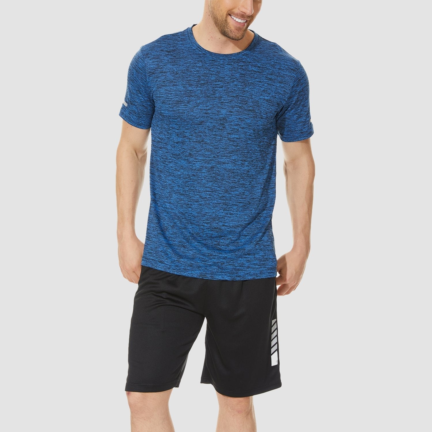 Men's Tag-Free Quick-Dry Athletic Running T-Shirt