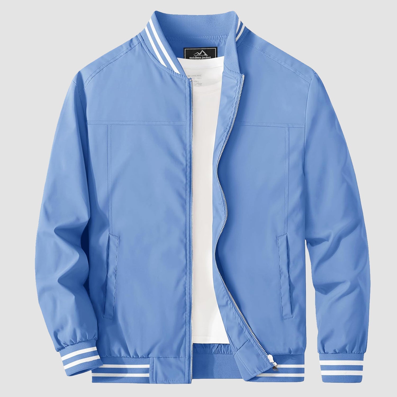 Men's Lightweight Bomber Jacket Casual Windbreaker - veyora