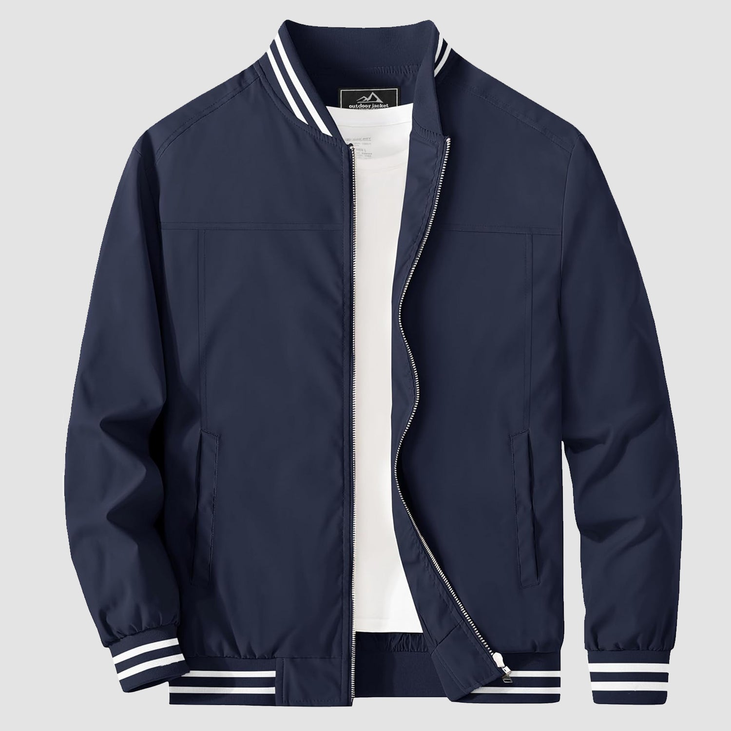 Men's Lightweight Bomber Jacket Casual Windbreaker - veyora