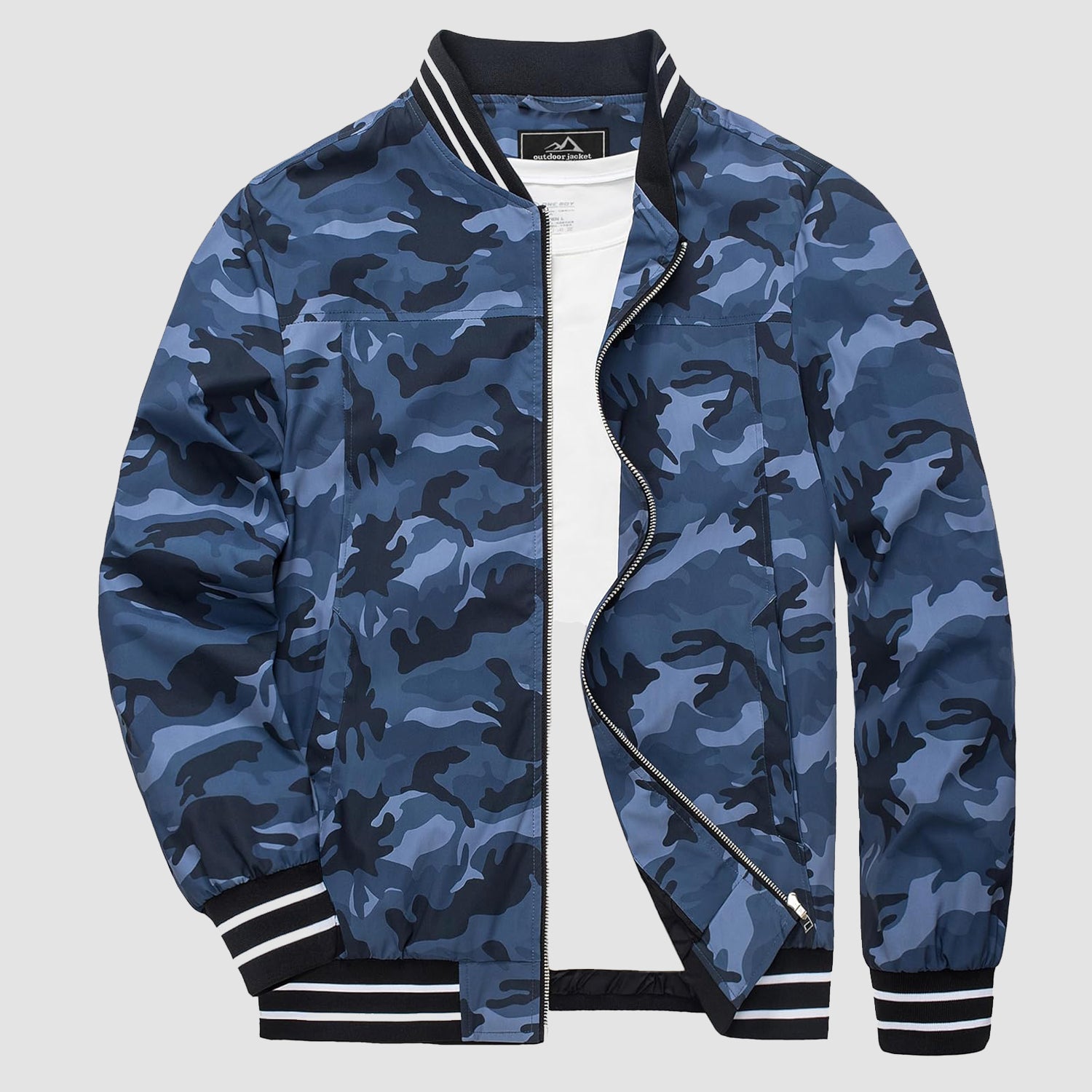 Men's Lightweight Bomber Jacket Casual Windbreaker - veyora