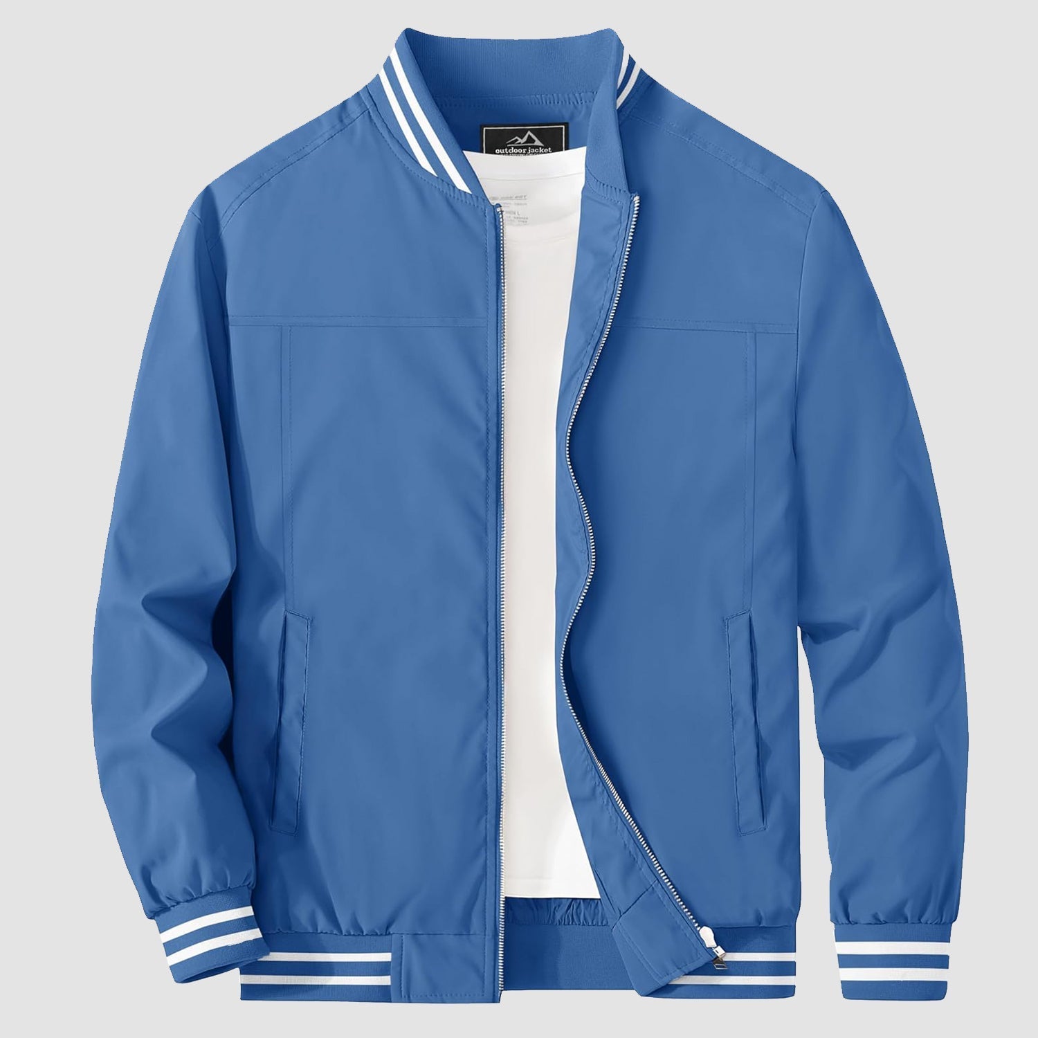 Men's Lightweight Bomber Jacket Casual Windbreaker - veyora