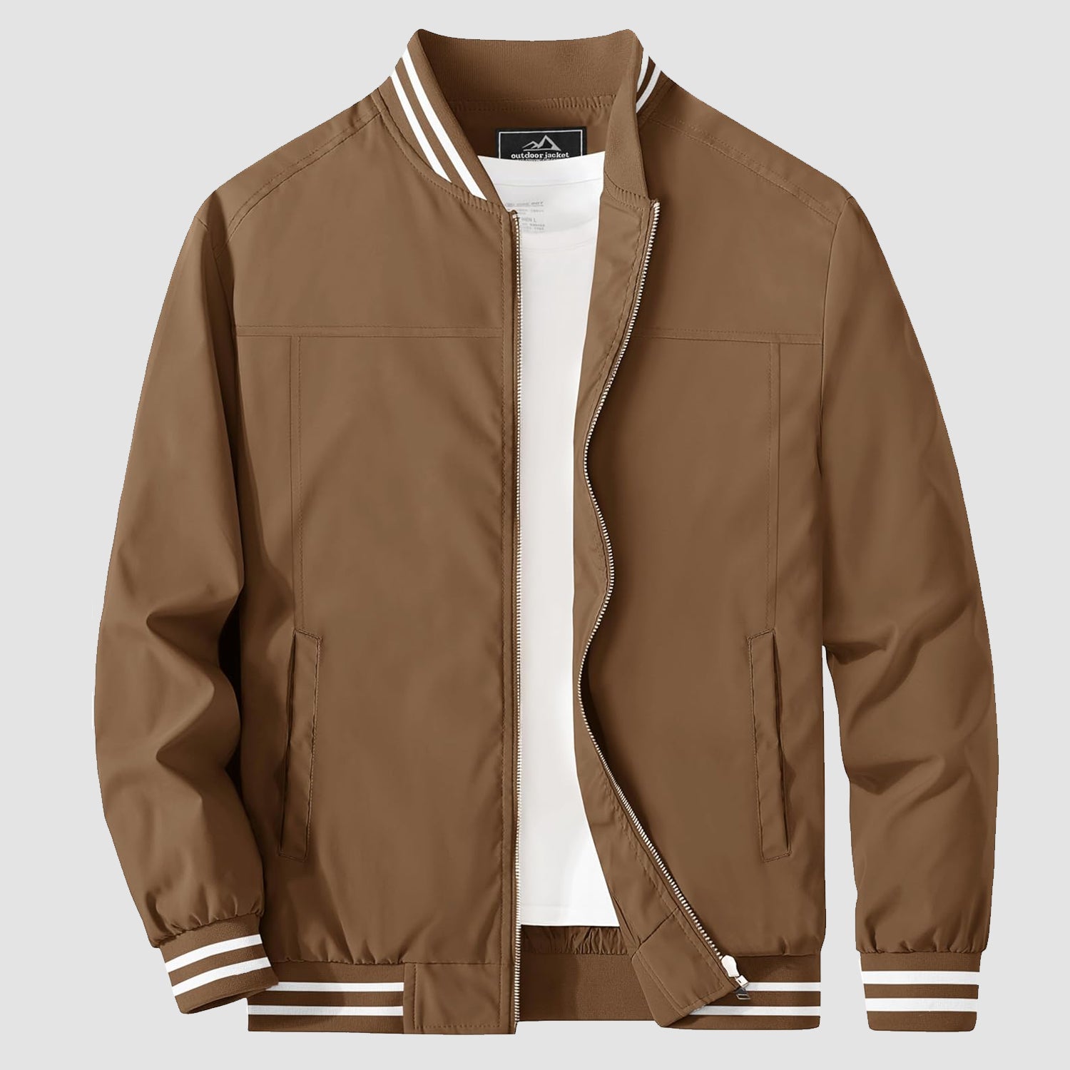 Men's Lightweight Bomber Jacket Casual Windbreaker - veyora