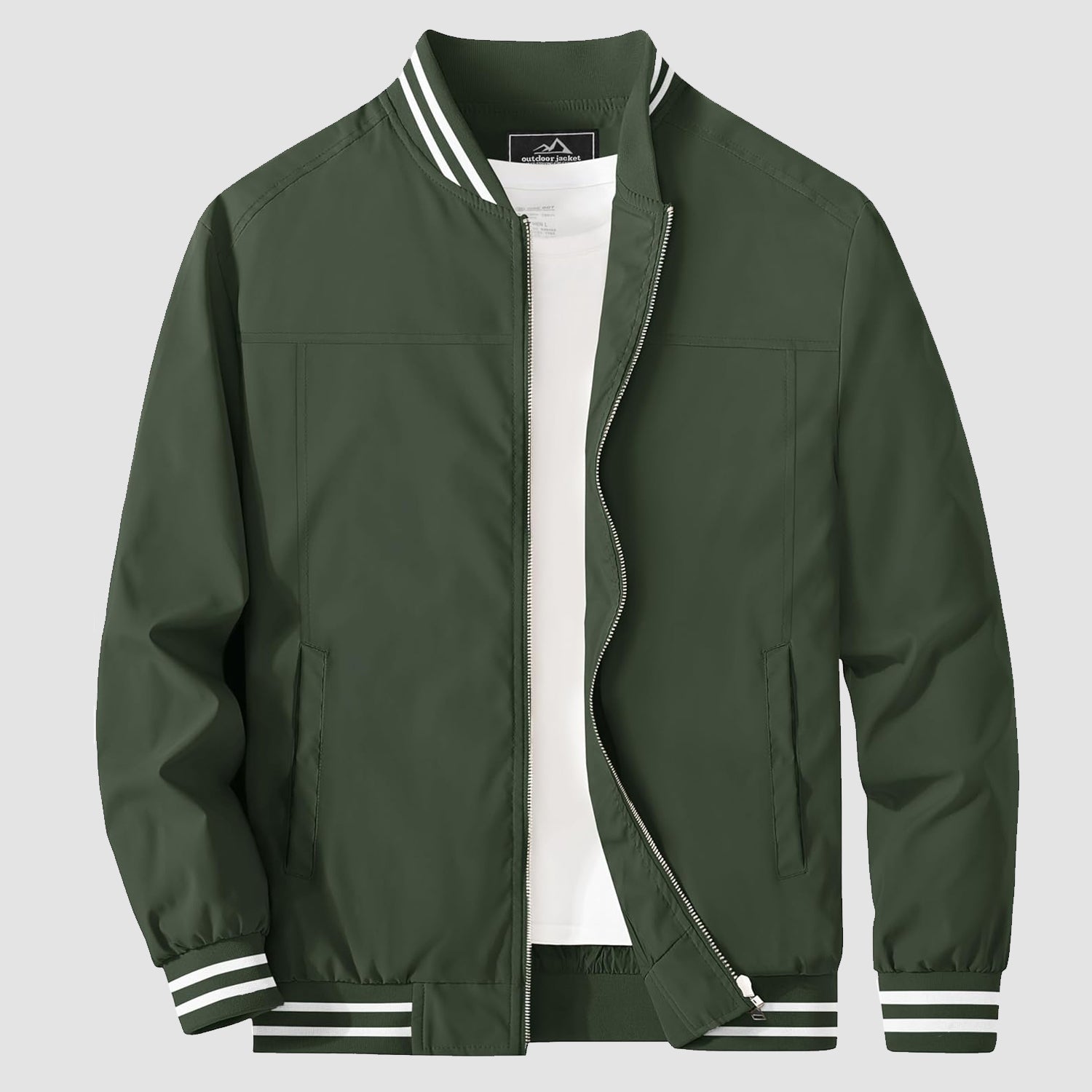 Men's Lightweight Bomber Jacket Casual Windbreaker - veyora